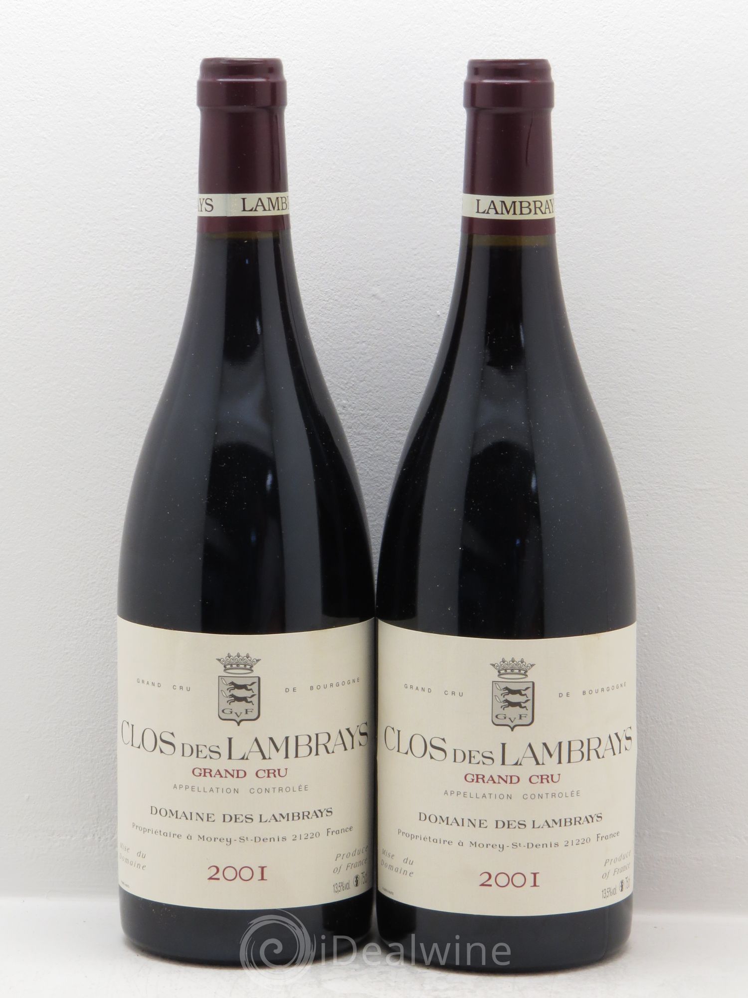 Clos des Lambrays Grand Cru Domaine des Lambrays 2001 - Lot de 2 bouteilles - 0