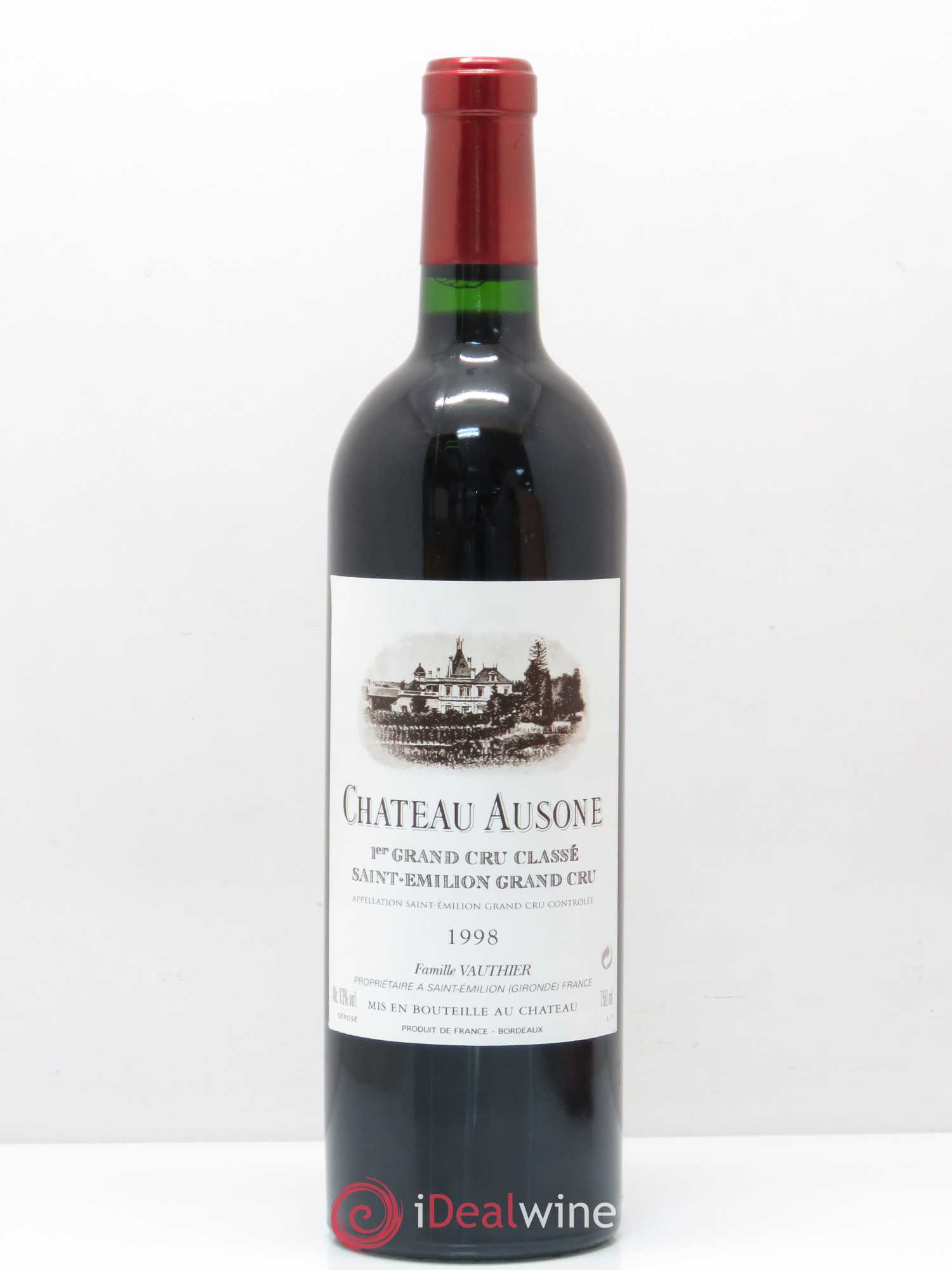 Château Ausone 1er Grand Cru Classé A 1998 - Lot de 1 bouteille - 0