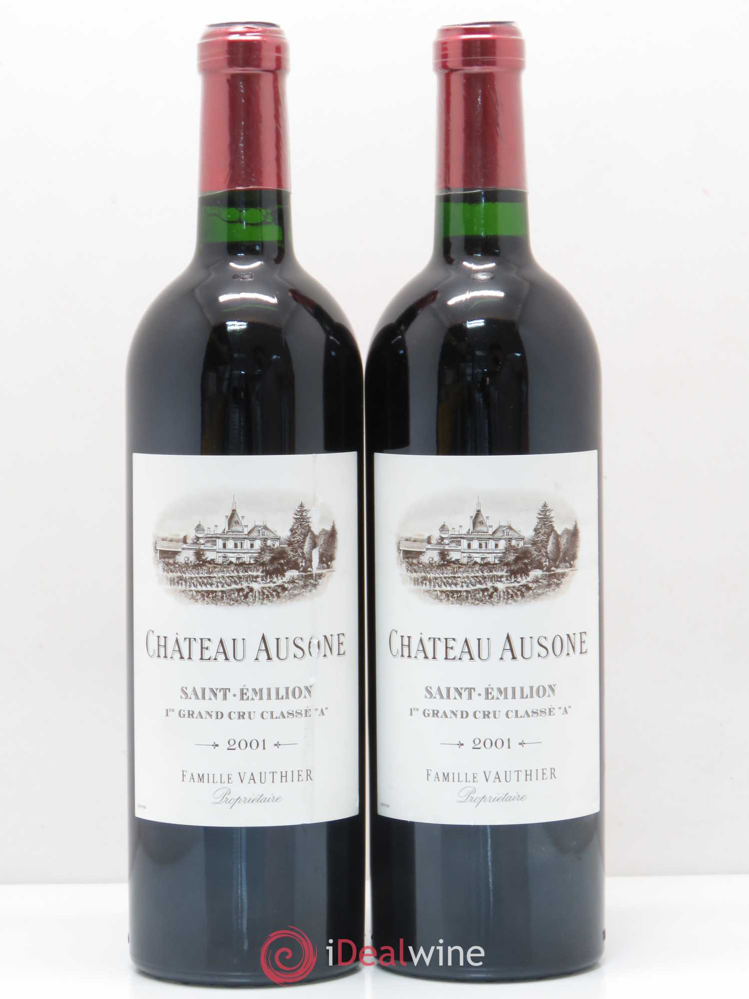 Château Ausone 1er Grand Cru Classé A 2001 - Lot de 2 bouteilles - 0