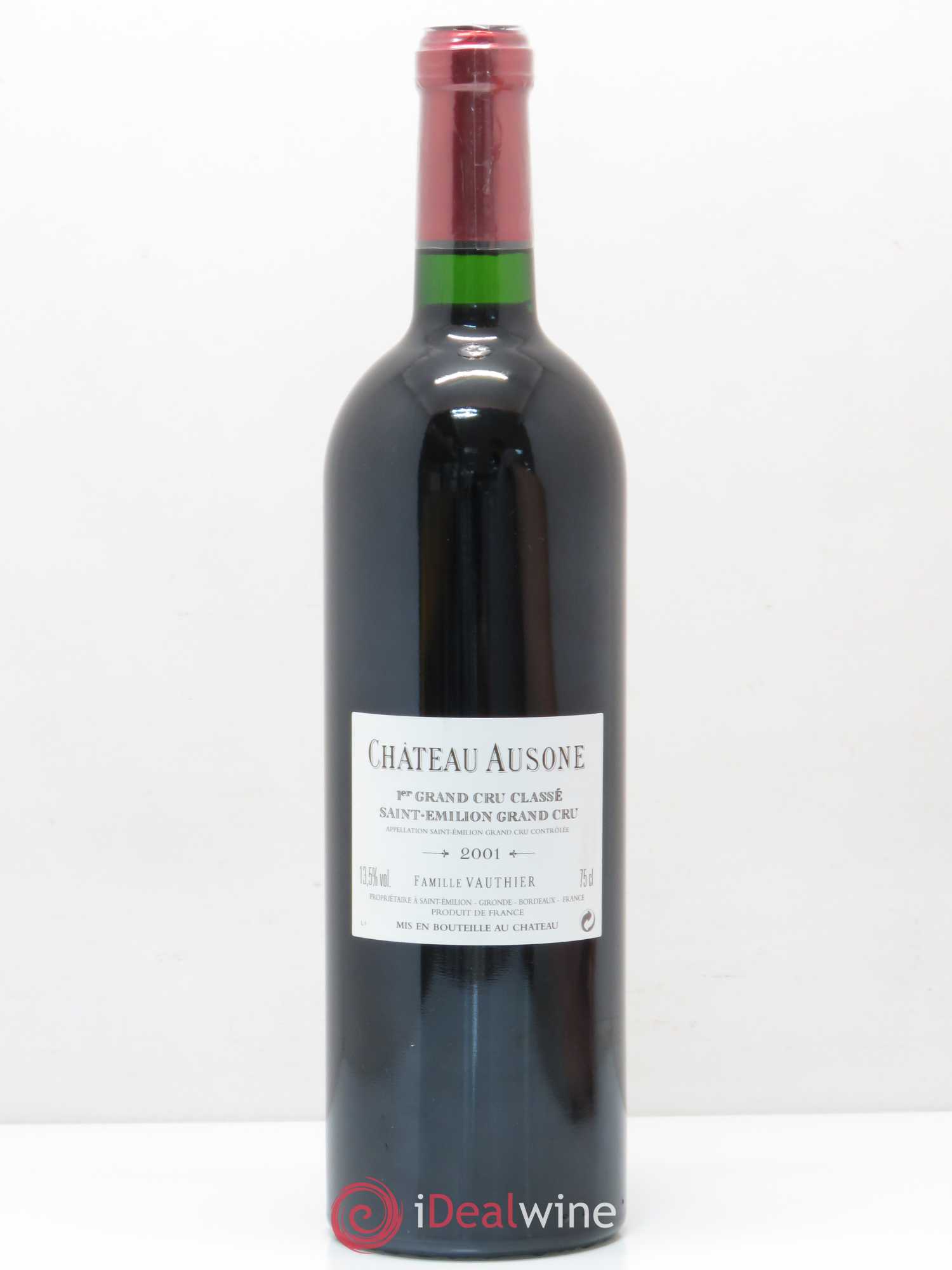 Château Ausone 1er Grand Cru Classé A 2001 - Lot de 1 bouteille - 1
