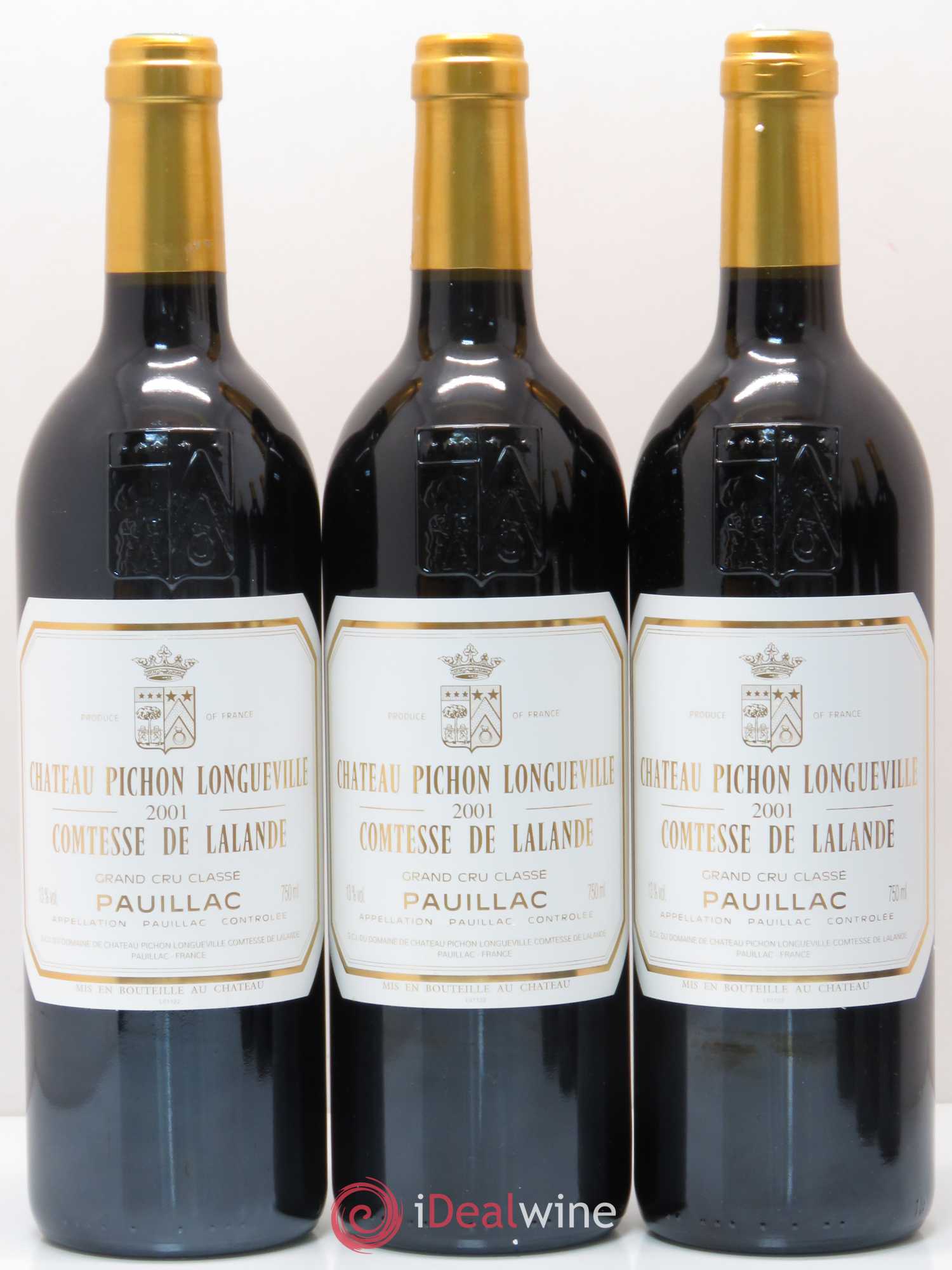 Château Pichon Longueville Comtesse de Lalande 2ème Grand Cru Classé 2001 - Lot de 6 bouteilles - 1