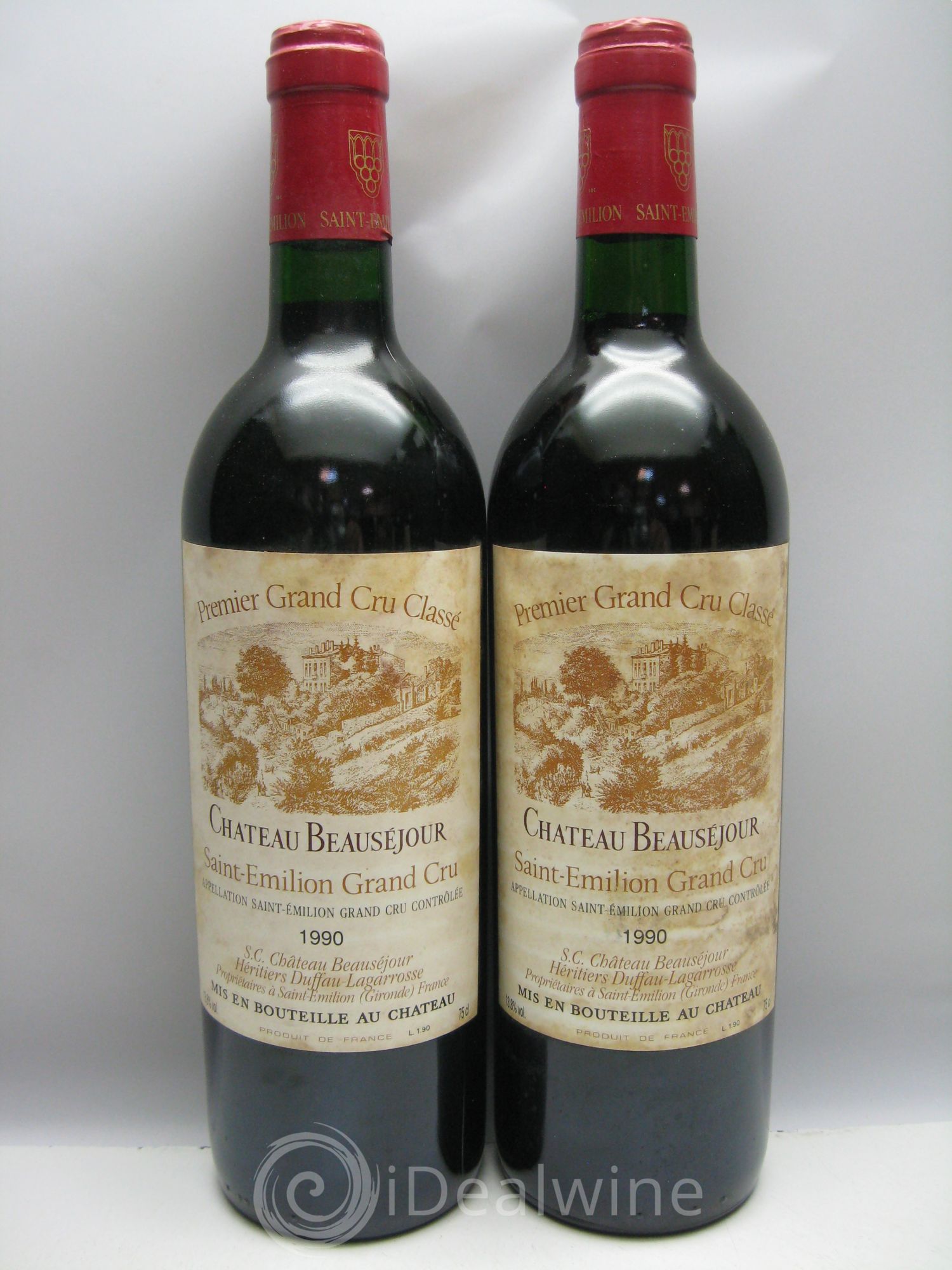 Château Beauséjour (Duffau-Lagarrosse) 1er Grand Cru Classé B 1990 - Lot de 6 bouteilles - 1