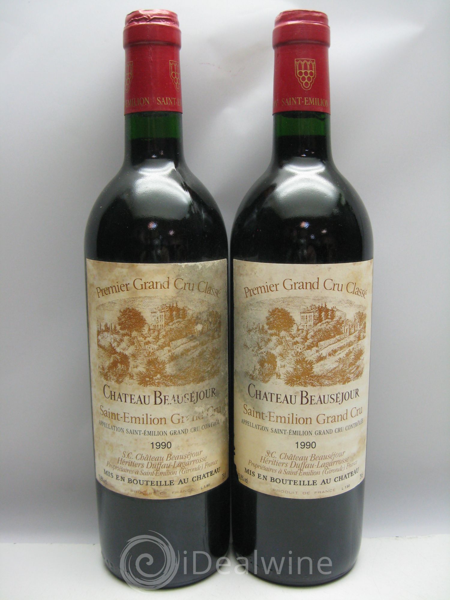 Château Beauséjour (Duffau-Lagarrosse) 1er Grand Cru Classé B 1990 - Lot de 6 bouteilles - 2