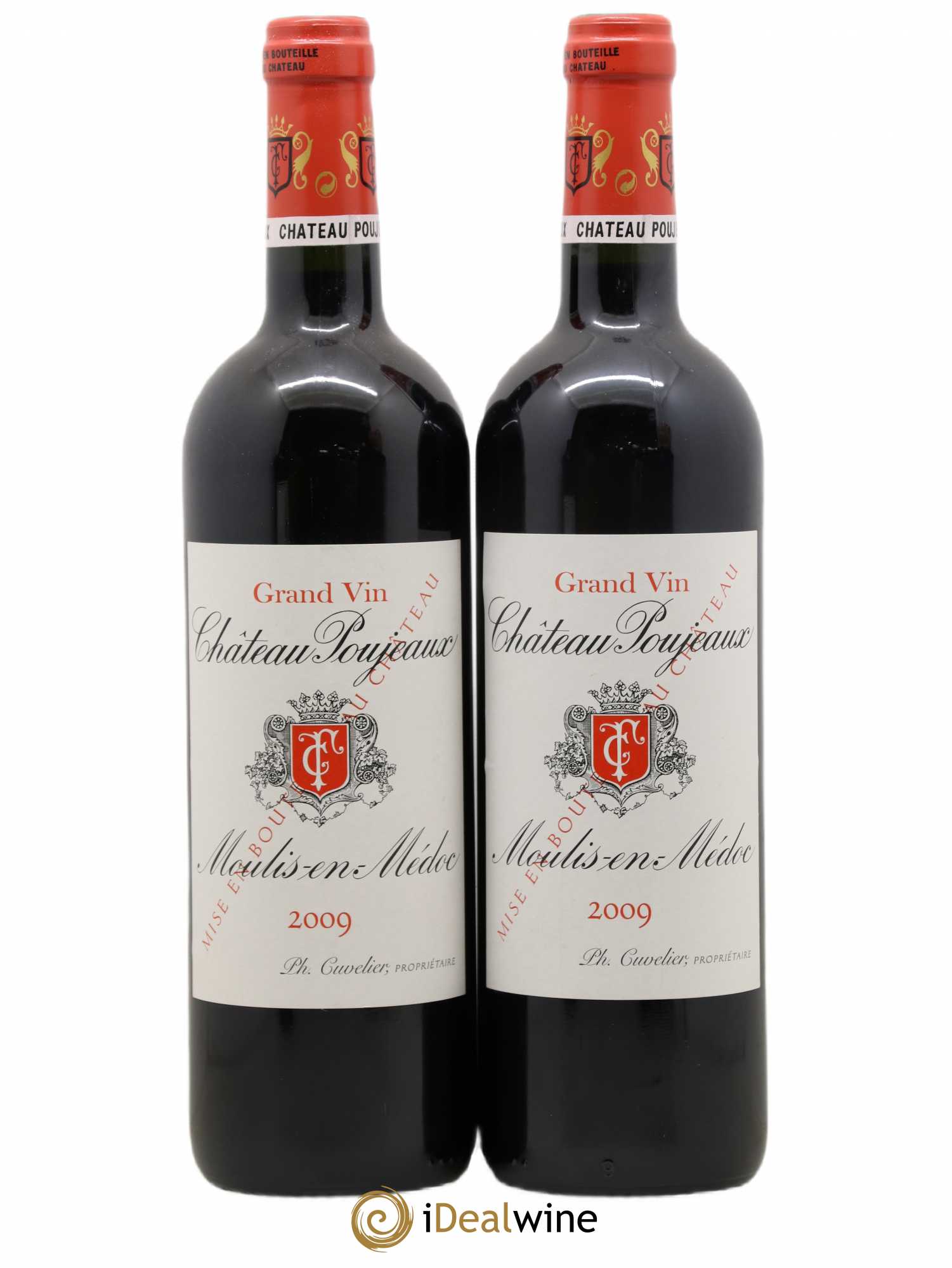 Château Poujeaux 2009 - Lot de 2 bouteilles - 0