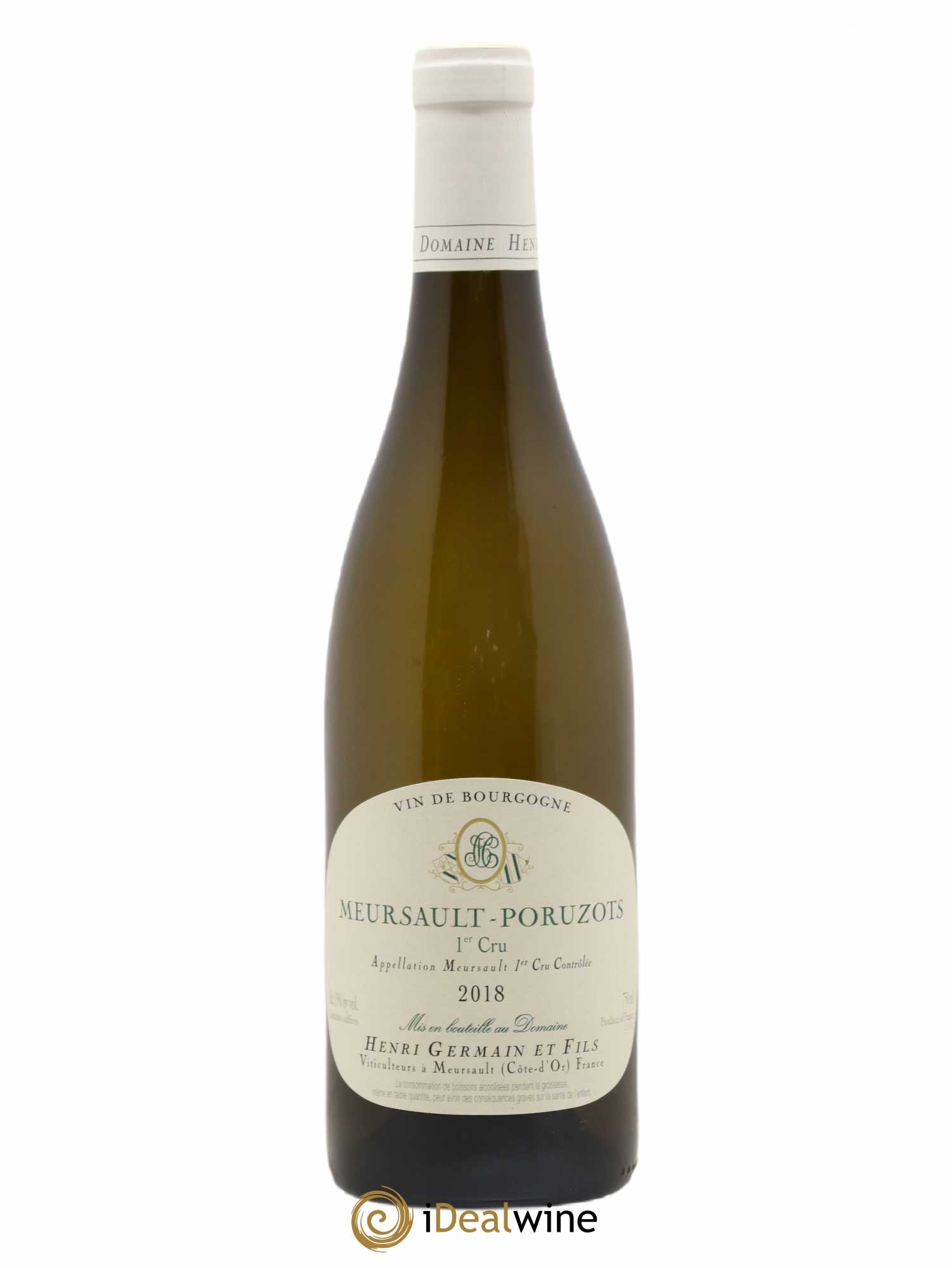 Meursault 1er Cru Poruzots Henri Germain 2018 - Lot de 1 bouteille - 0