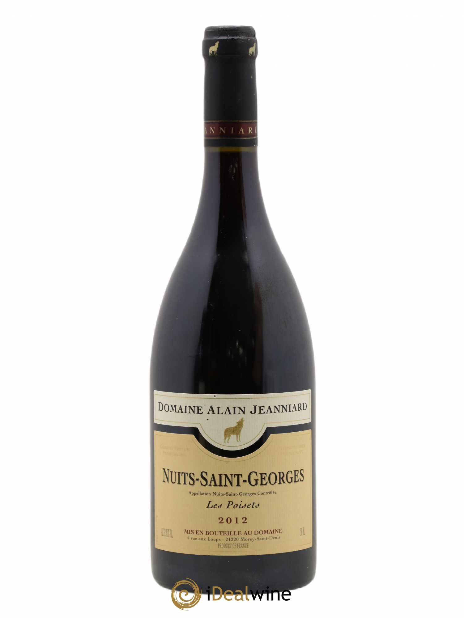 Nuits-Saint-Georges Les Poisets Domaine Alain Jeanniard 2012 - Lot de 1 bouteille - 0