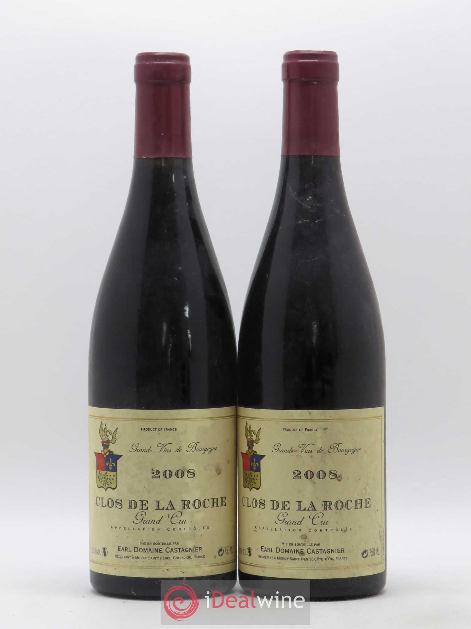 Clos de la Roche Grand Cru Castagnier (Domaine) 2008 - Lot de 2 bouteilles - 0