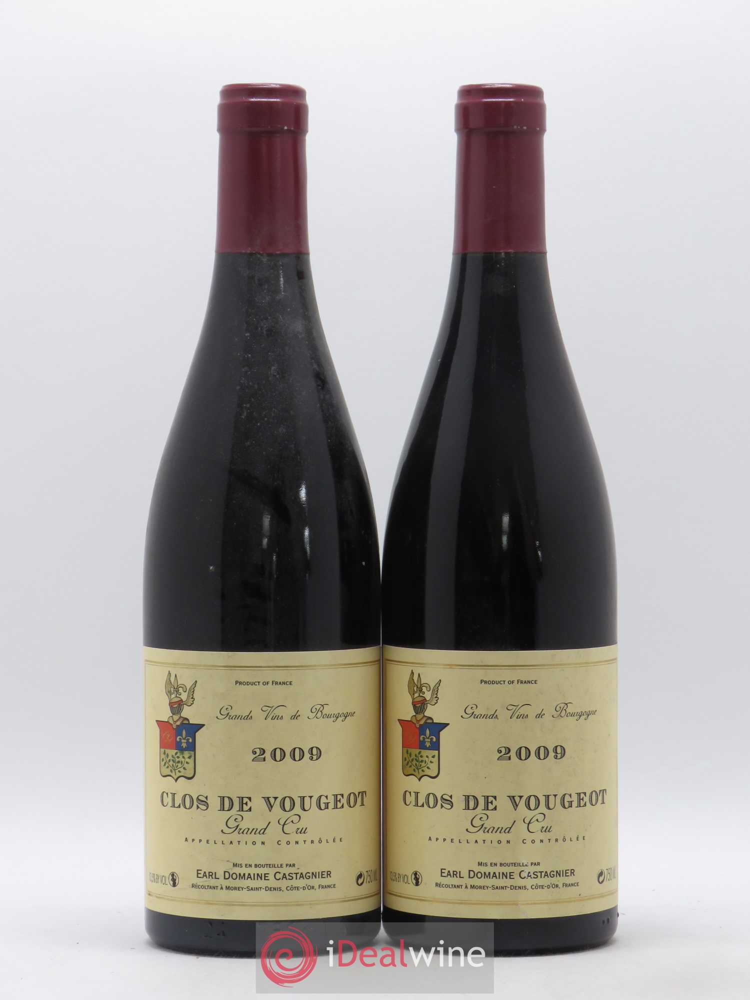 Clos de Vougeot Grand Cru Castagnier (Domaine) 2009 - Lot de 2 bouteilles - 0