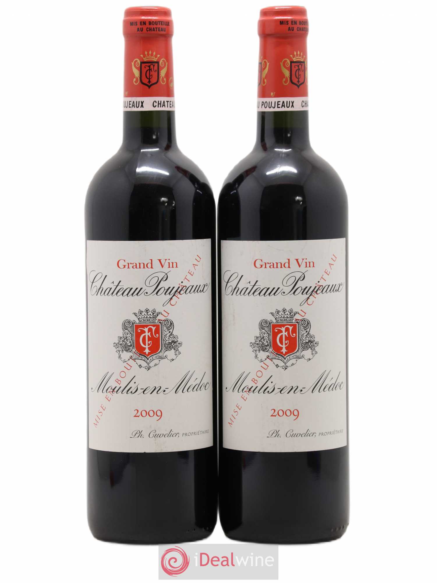 Château Poujeaux 2009 - Lot de 2 bouteilles - 0