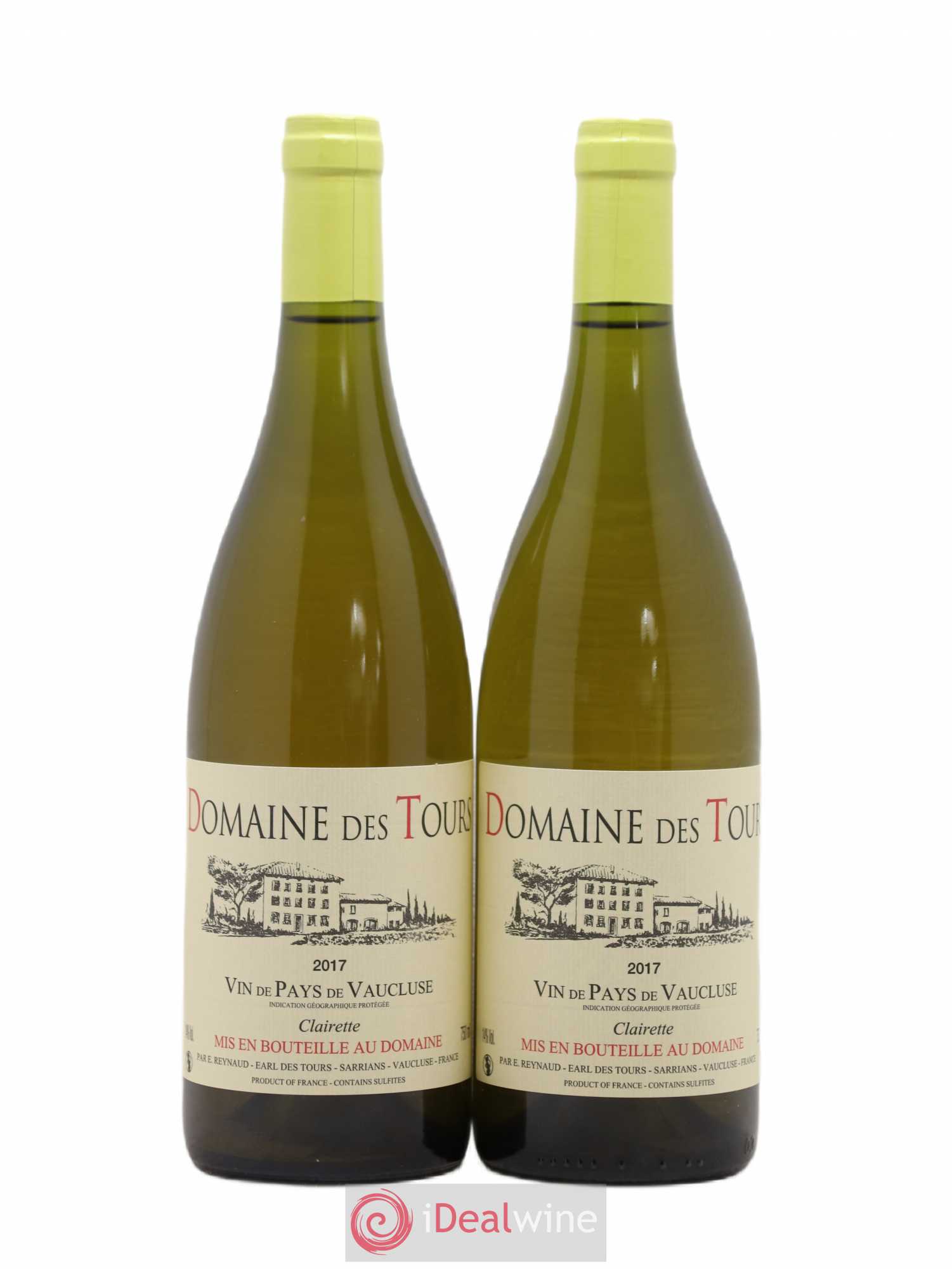 Vaucluse (Vin de Pays de Vaucluse) Domaine des Tours Emmanuel Reynaud Clairette 2017 - Lot de 2 bouteilles - 0