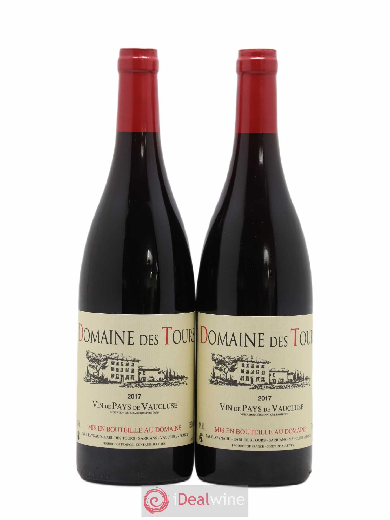 Vaucluse (Vin de Pays de Vaucluse) Domaine des Tours Emmanuel Reynaud 2017 - Lot de 2 bouteilles - 0