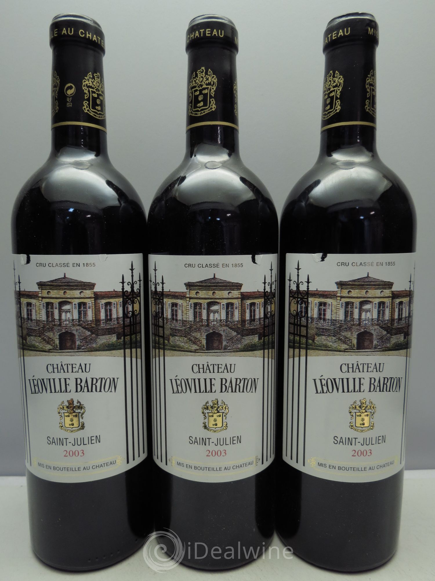 Château Léoville Barton 2ème Grand Cru Classé 2003 - Lot de 3 bouteilles - 0