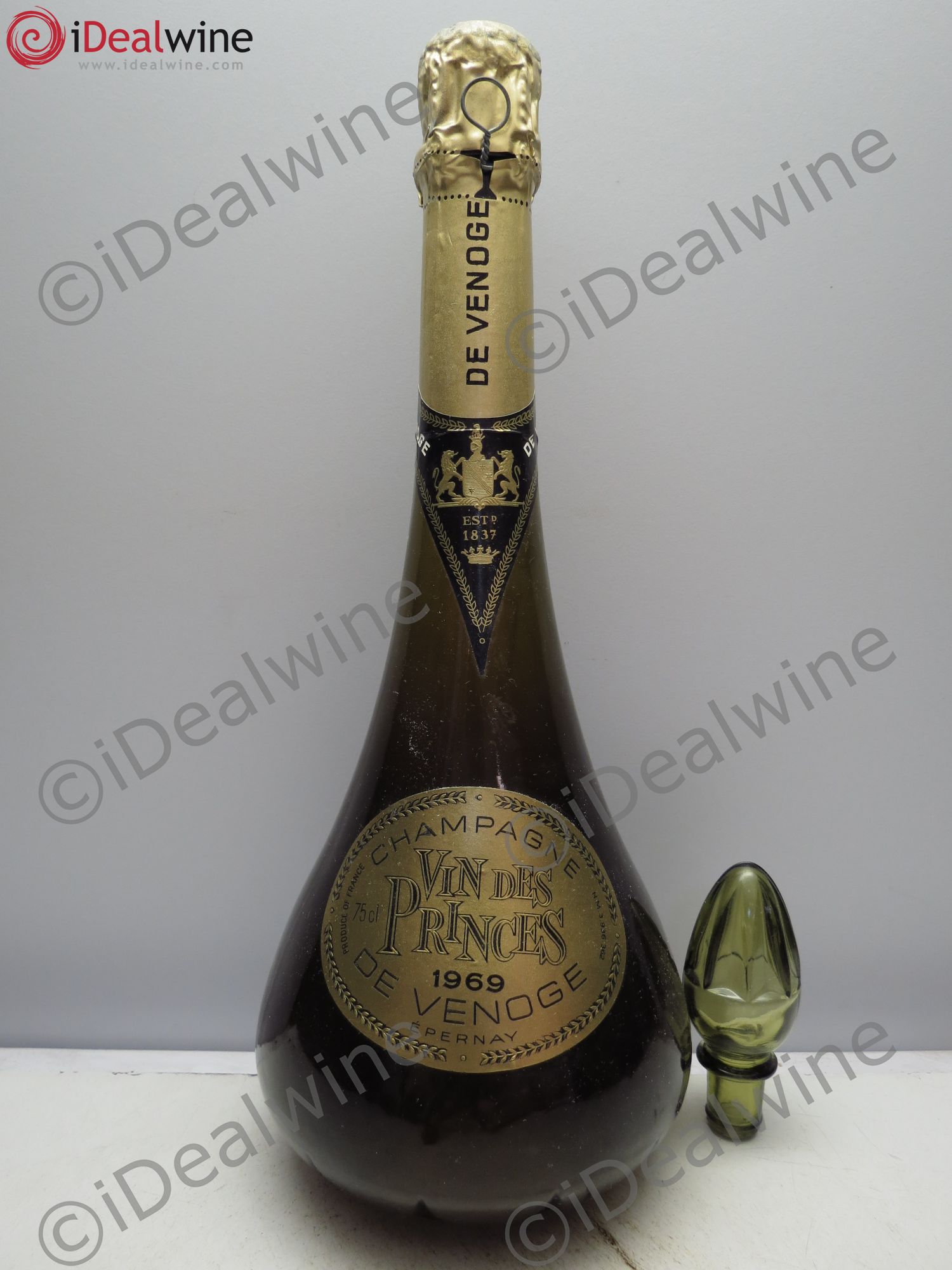 Champagne de Venoge Cuvée des Princes (Bouchon Cristal) (sans prix de reserve/no reserve) 1969 - Lot of 1 bottle - 0
