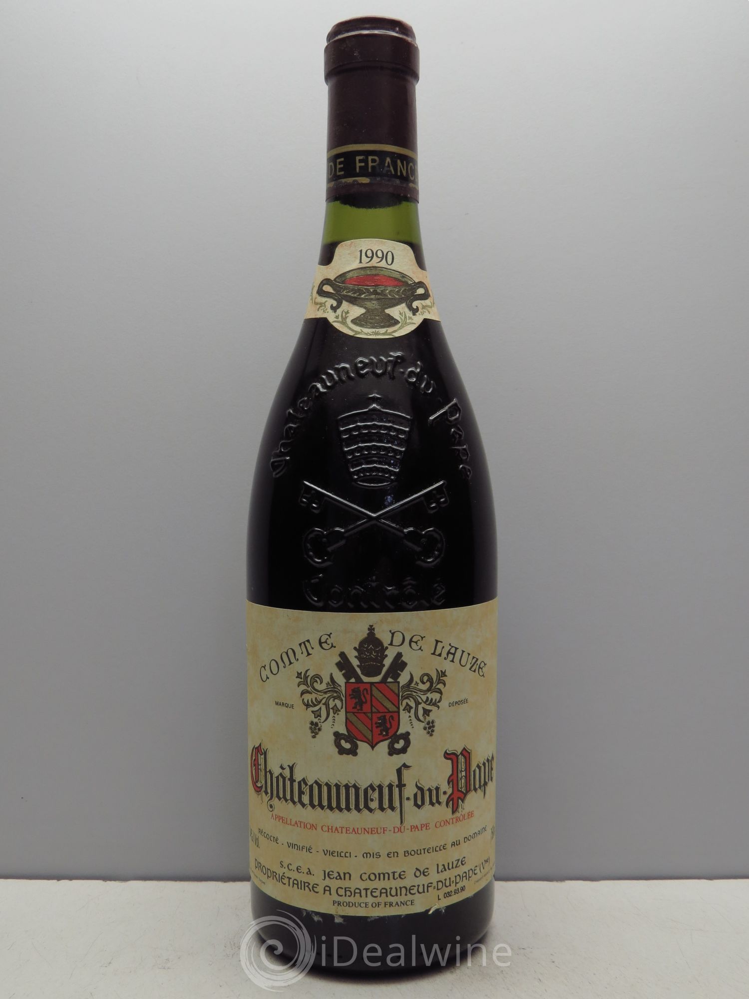 Châteauneuf-du-Pape Comte de Lauze 1990 - Lot de 1 bouteille - 0