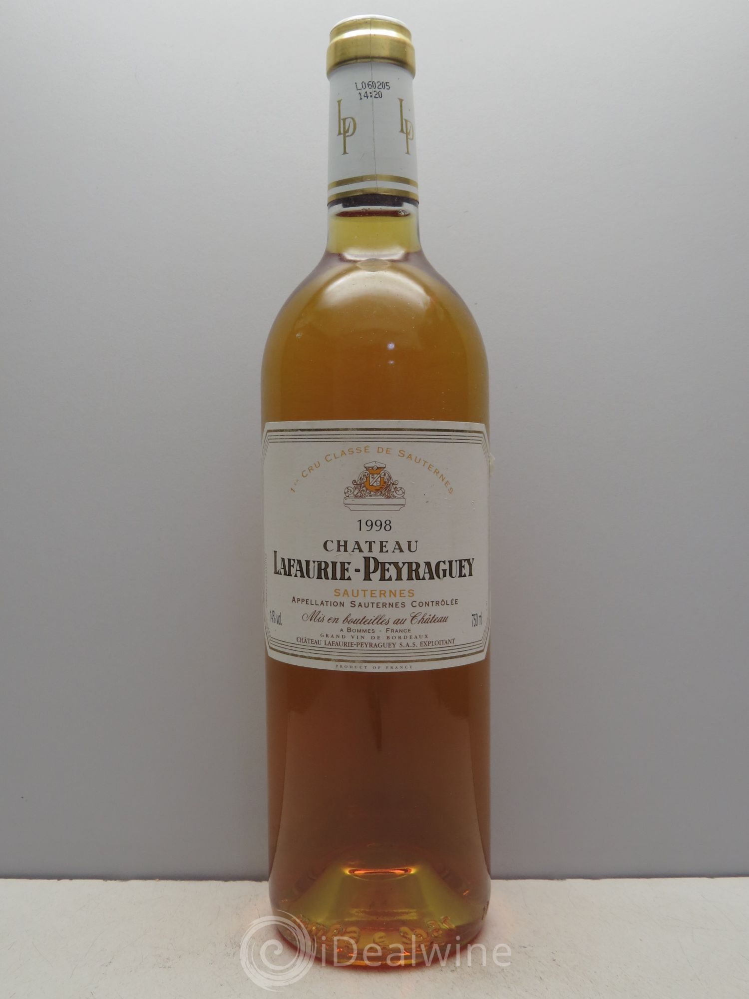 Château Lafaurie-Peyraguey 1er Grand Cru Classé 1998 - Lotto di 1 bottiglia - 0