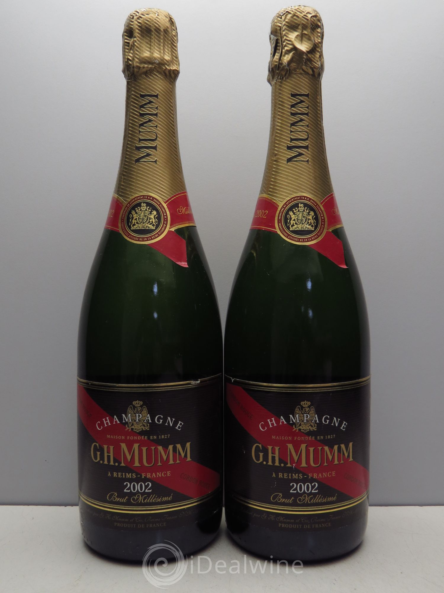 Champagne Mumm Cordon Rouge 2002 - Lot de 2 bouteilles - 0