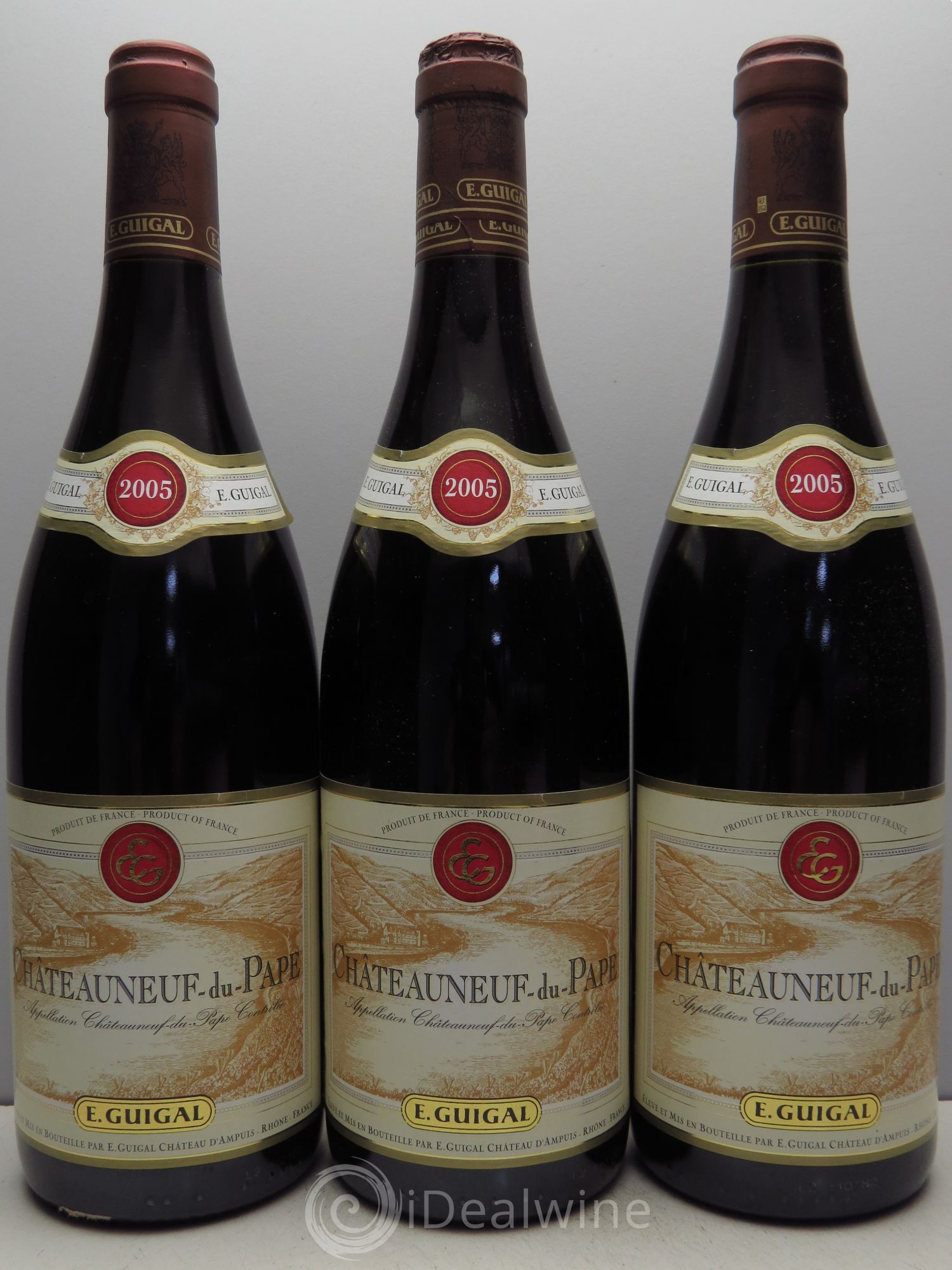 Châteauneuf-du-Pape Guigal 2005 - Lot de 3 bouteilles - 0
