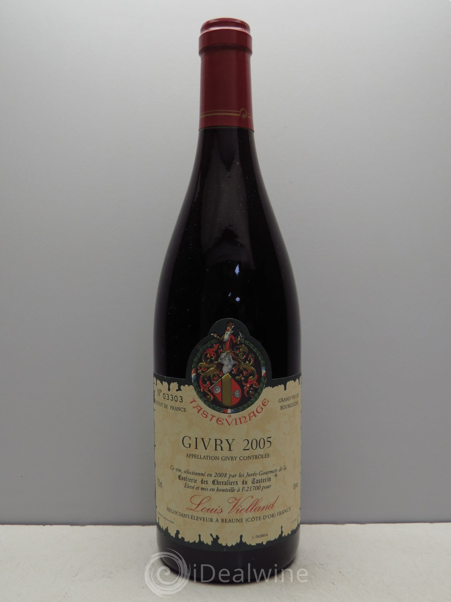Givry 1er Cru Louis Violland Tastevinage 2005 - Posten von 6 Flaschen - 0