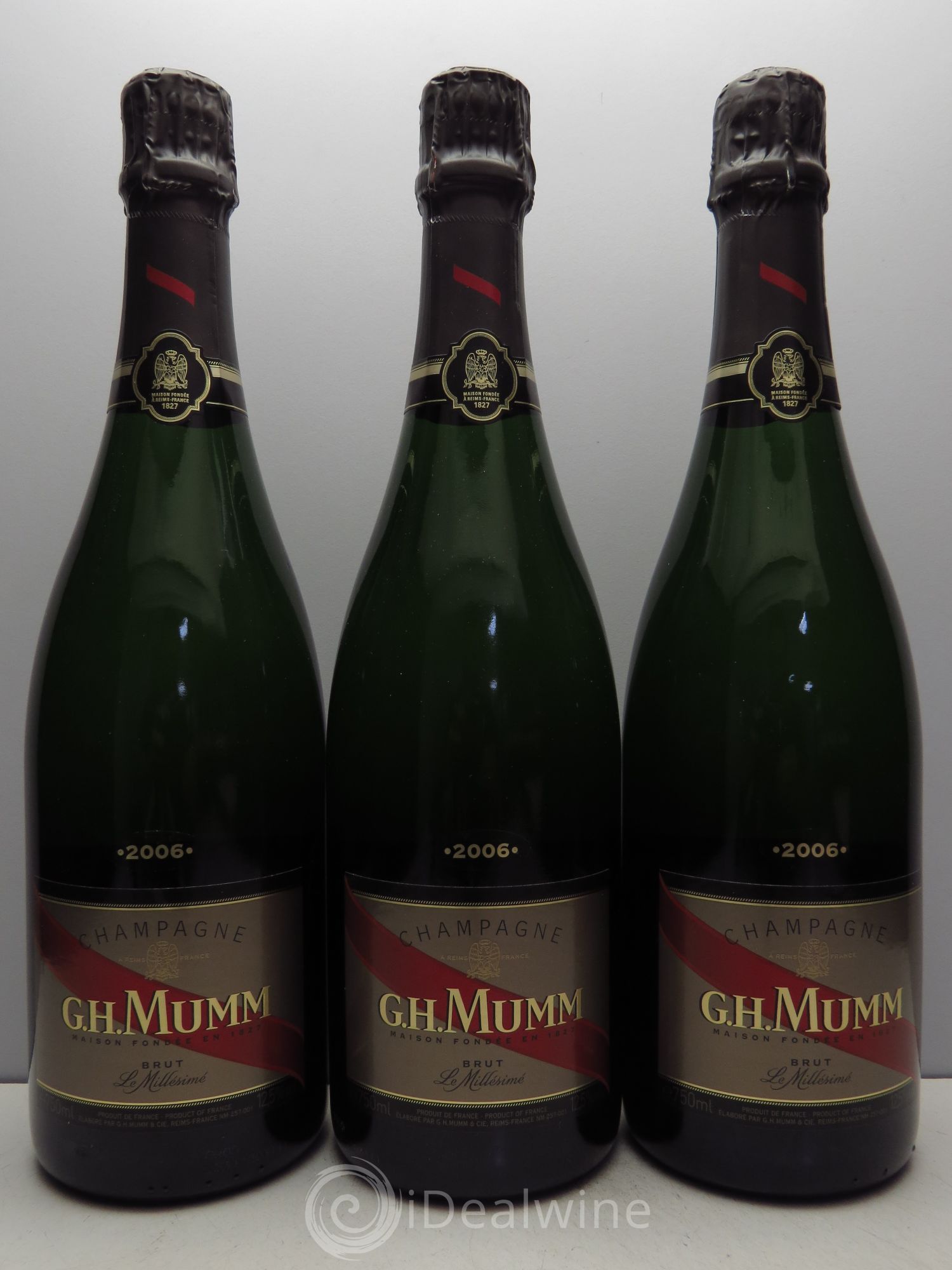 Grand Cordon Mumm 2006 - Lot de 3 bouteilles - 0