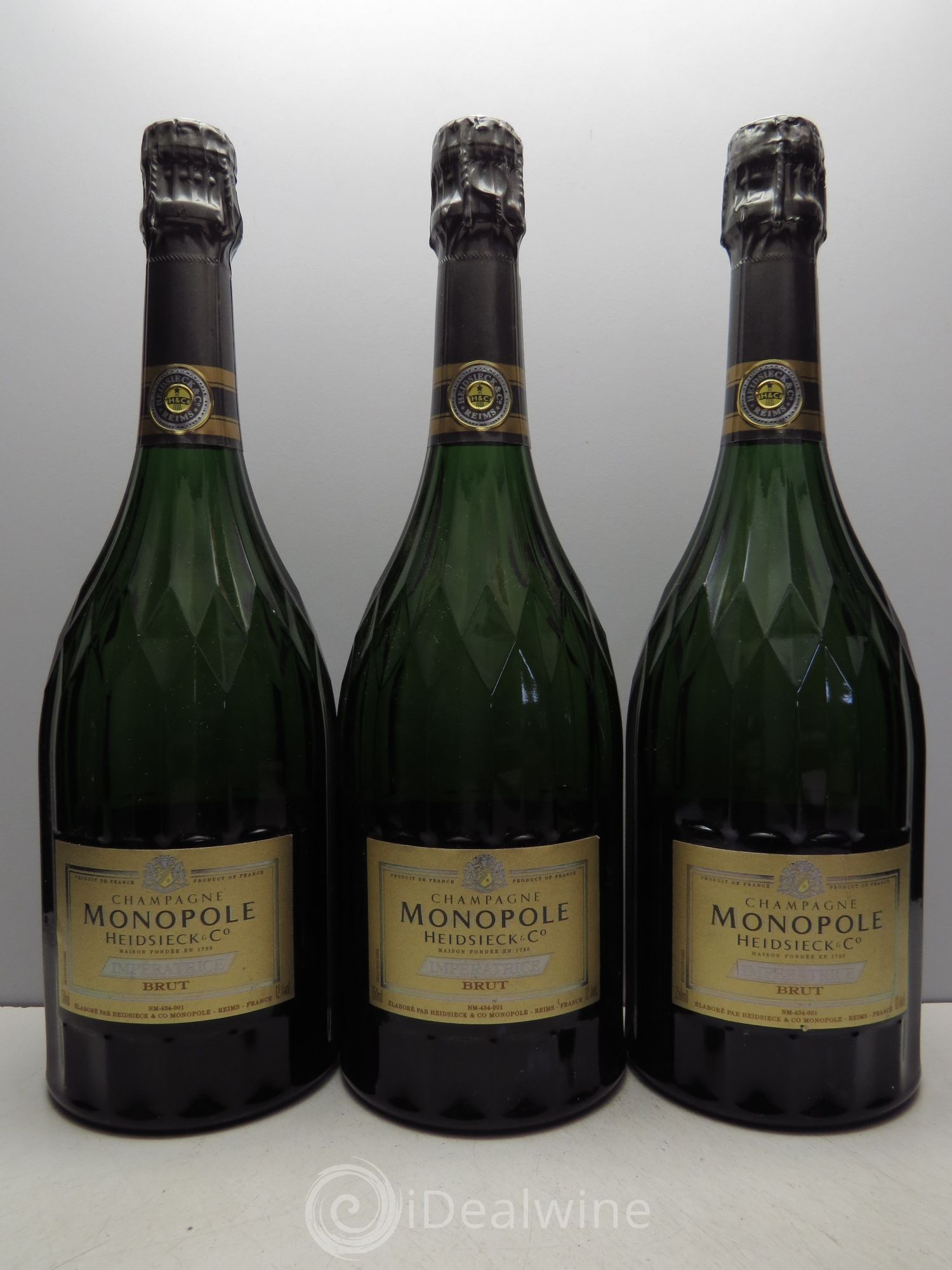 Champagne Heidsieck Monopole Cuvée Impératrice - Lot of 3 bottles - 0