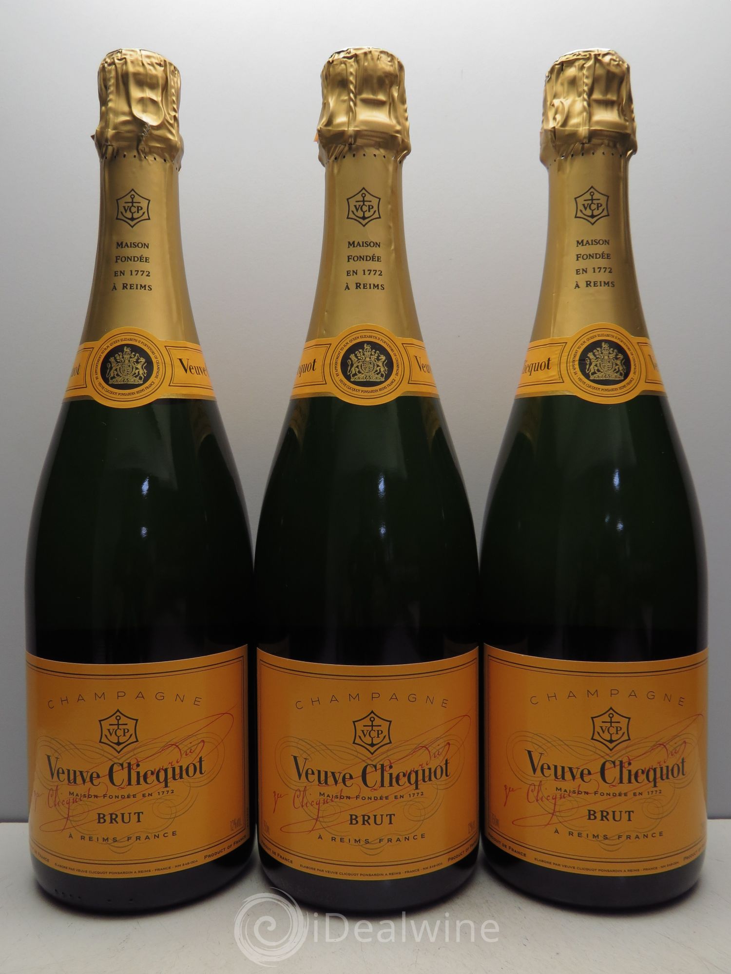 Champagne Veuve Clicquot - Lot of 3 bottles - 0