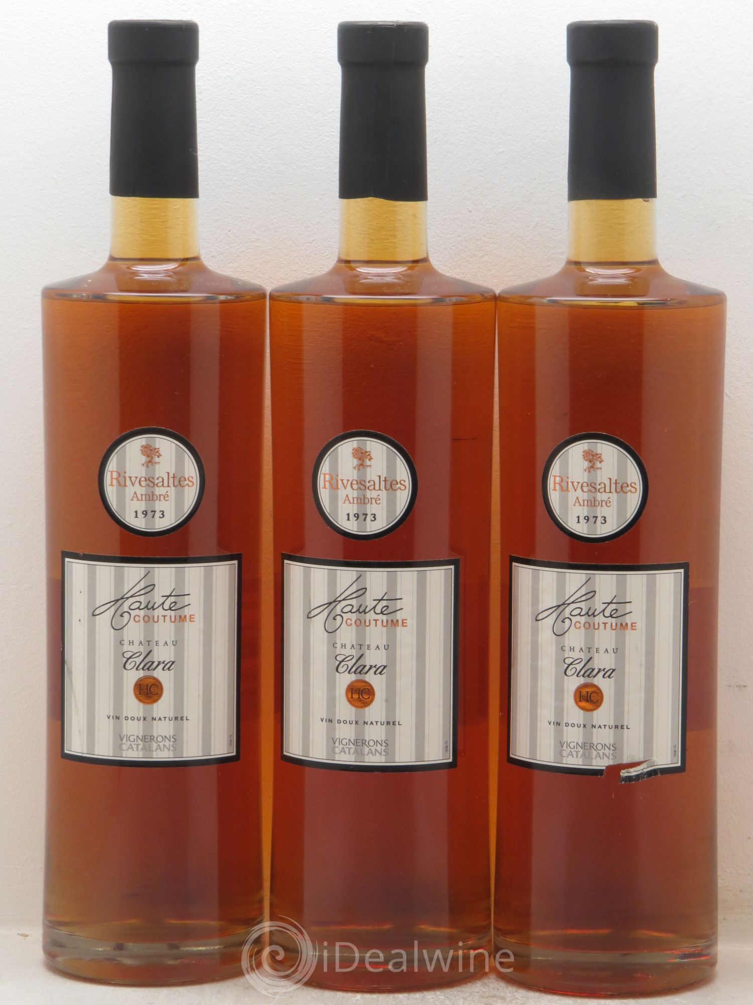 Rivesaltes Château Clara "Haute Couture" 1973 - Posten von 3 Flaschen - 0