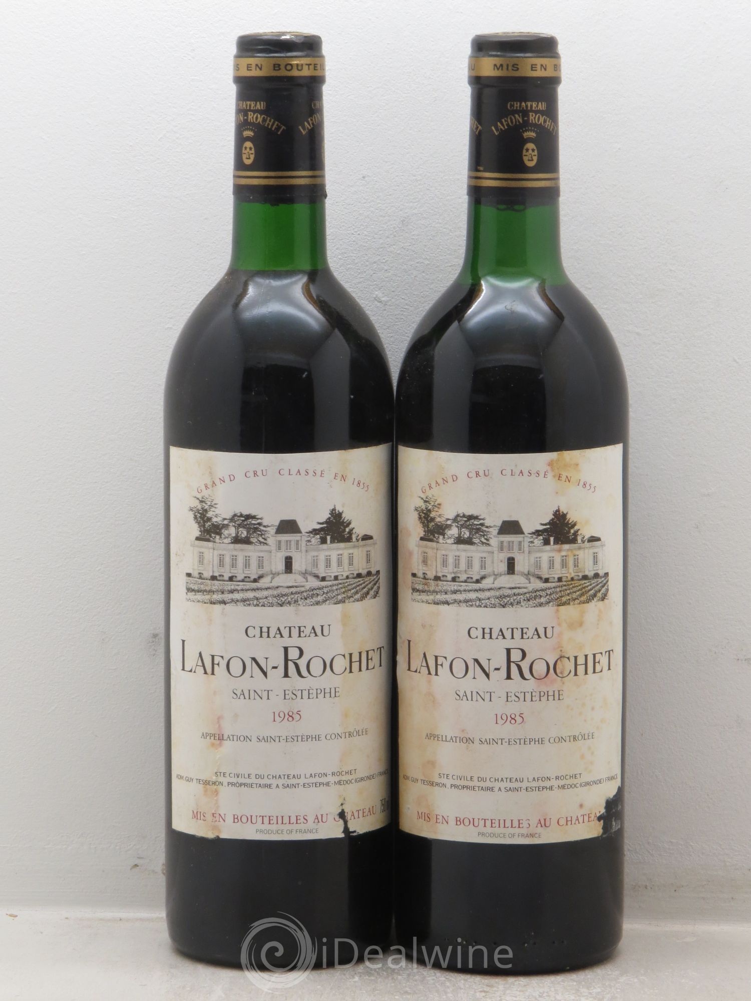 Château Lafon Rochet 4ème Grand Cru Classé 1985 - Lot de 2 bouteilles - 0