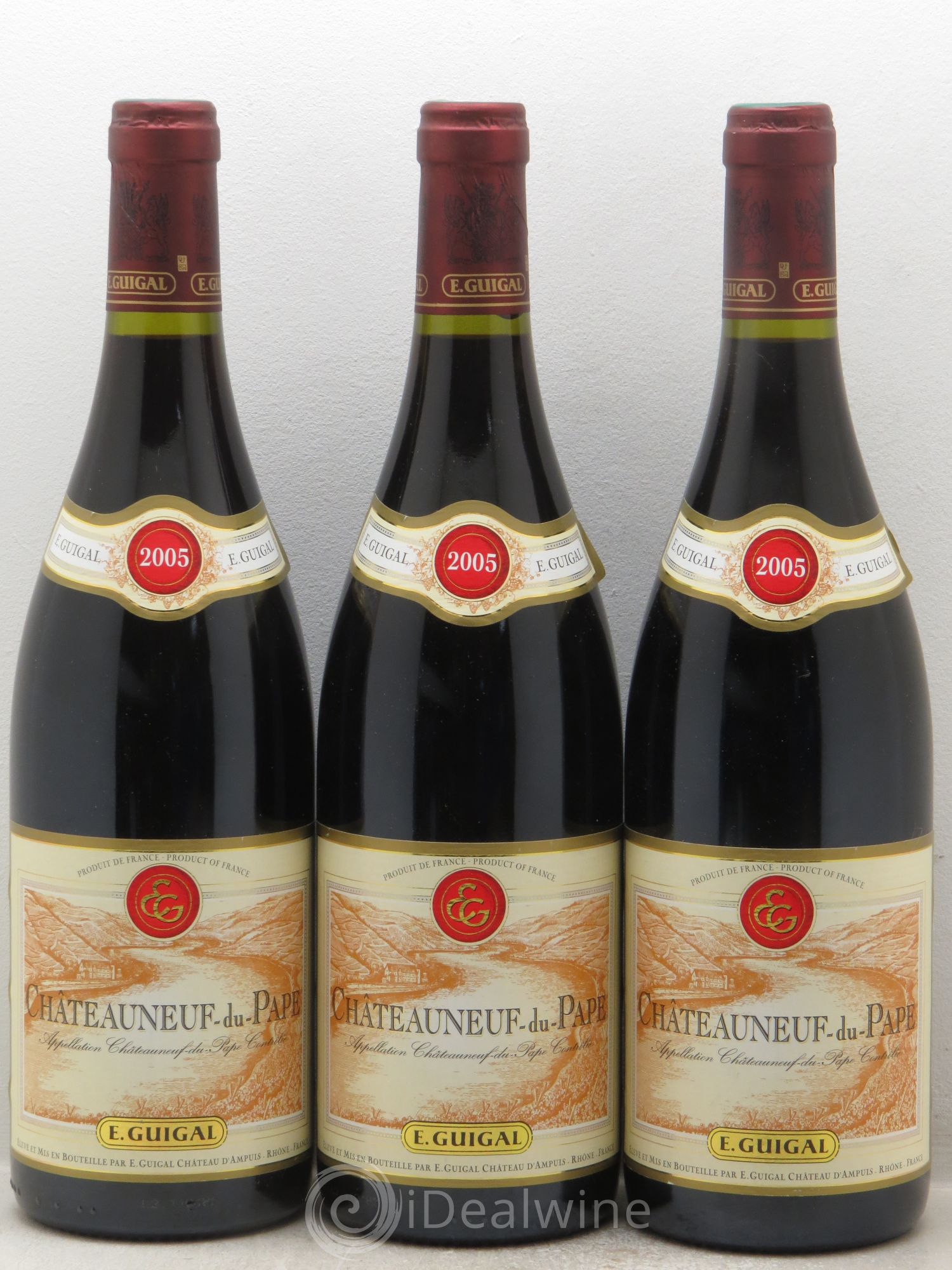 Châteauneuf-du-Pape Guigal 2005 - Lot de 3 bouteilles - 0