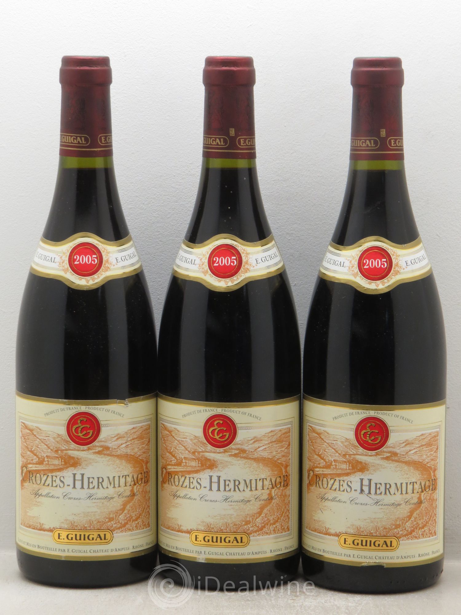 Crozes-Hermitage (sans prix de réserve) 2005 - Lot de 3 bouteilles - 0
