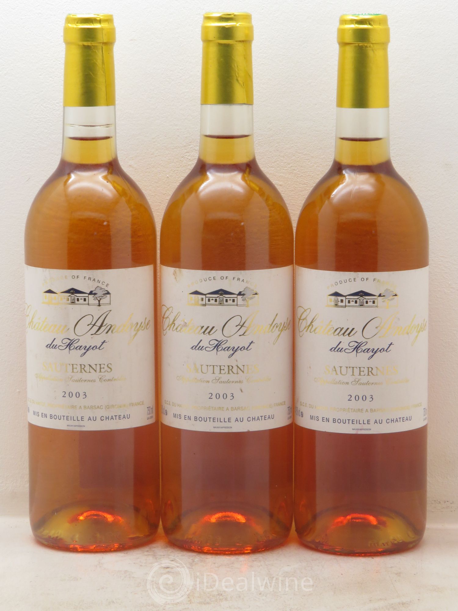 Château Andoyse 2003 - Lotto di 3 bottiglie - 0