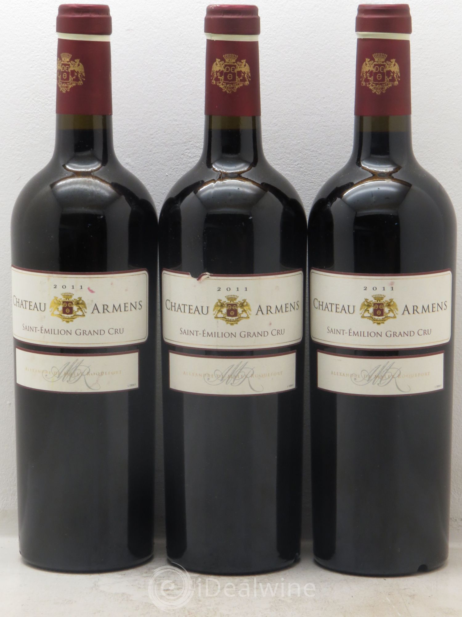 Château Armens Grand Cru (sans prix de réserve) 2011 - Lot de 3 bouteilles - 0