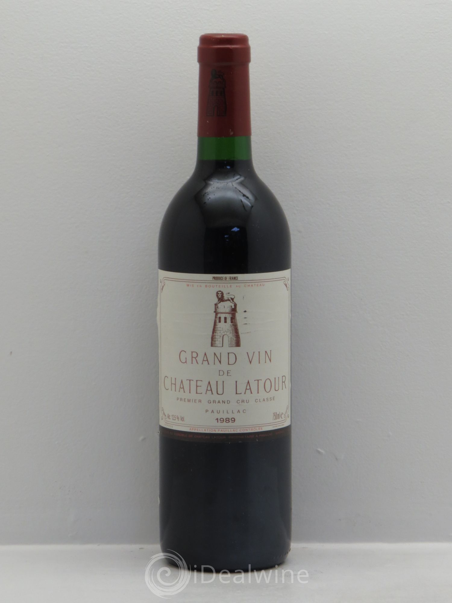 Château Latour 1er Grand Cru Classé 1989 - Lot de 1 bouteille - 0
