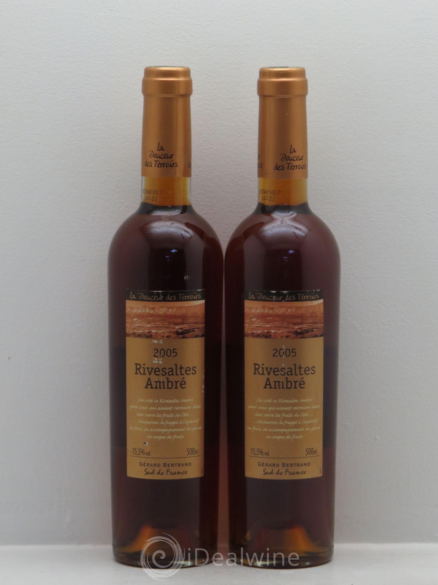 Rivesaltes Ambré - G.Bertrand (sans prix de réserve) 2005 - Posten von 2 Demi-Flaschen - 0