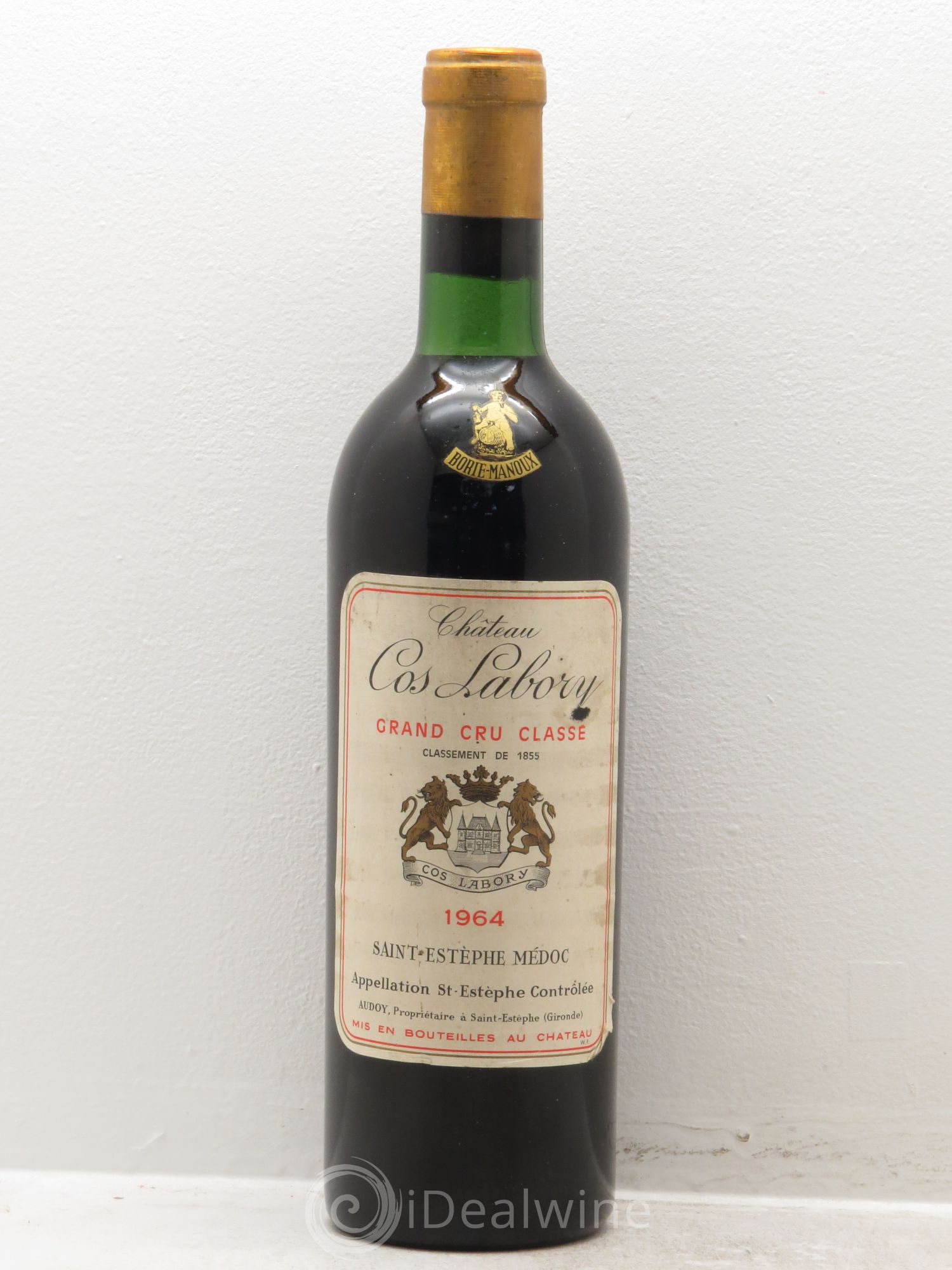 Château Cos Labory 5ème Grand Cru Classé (sans prix de réserve) 1964 - Lot de 1 bouteille - 0