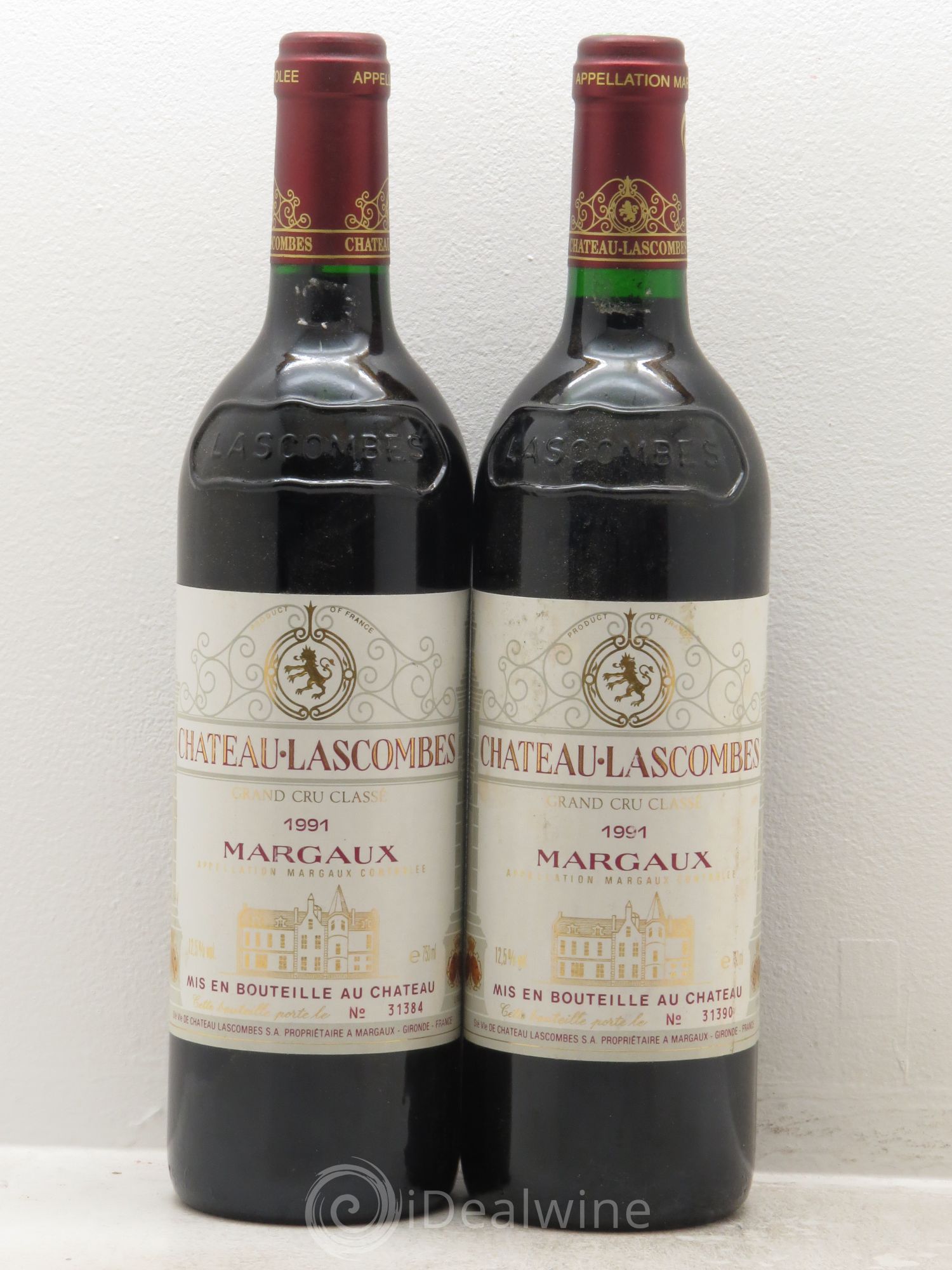 Château Lascombes 2ème Grand Cru Classé 1991 - Lot de 2 bouteilles - 0