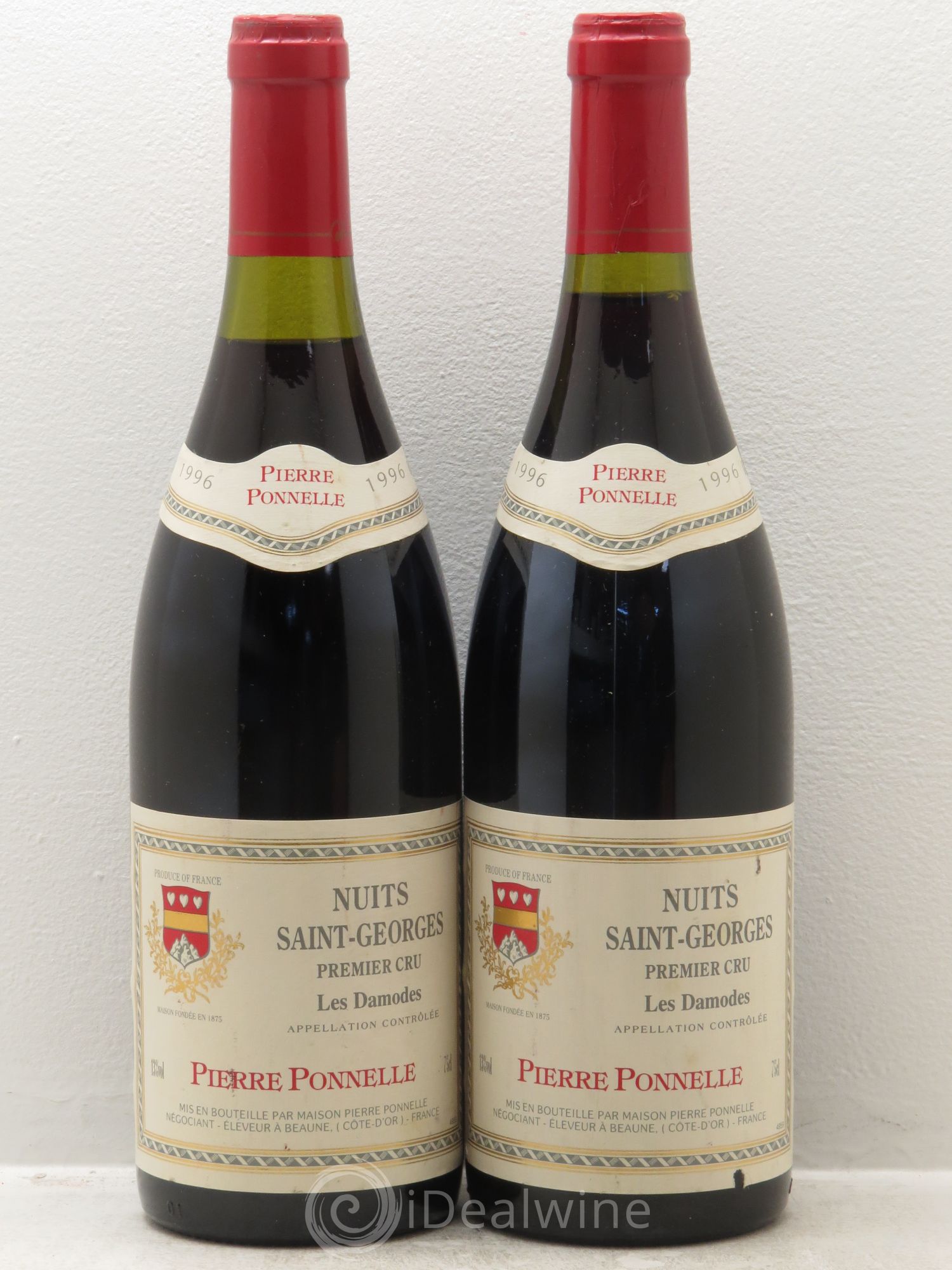 Nuits-Saint-Georges 1er Cru Domaine Ponelle (sans prix de réserve) 1996 - Posten von 2 Flaschen - 0