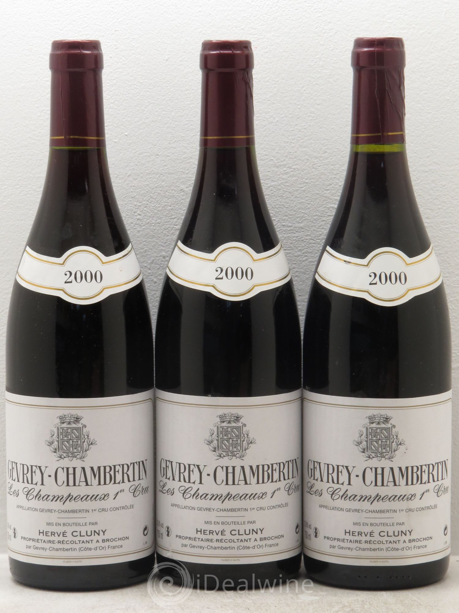 Gevrey-Chambertin 1er Cru Domaine Hervé Cluny (sans prix de réserve) 2000 - Posten von 3 Flaschen - 0