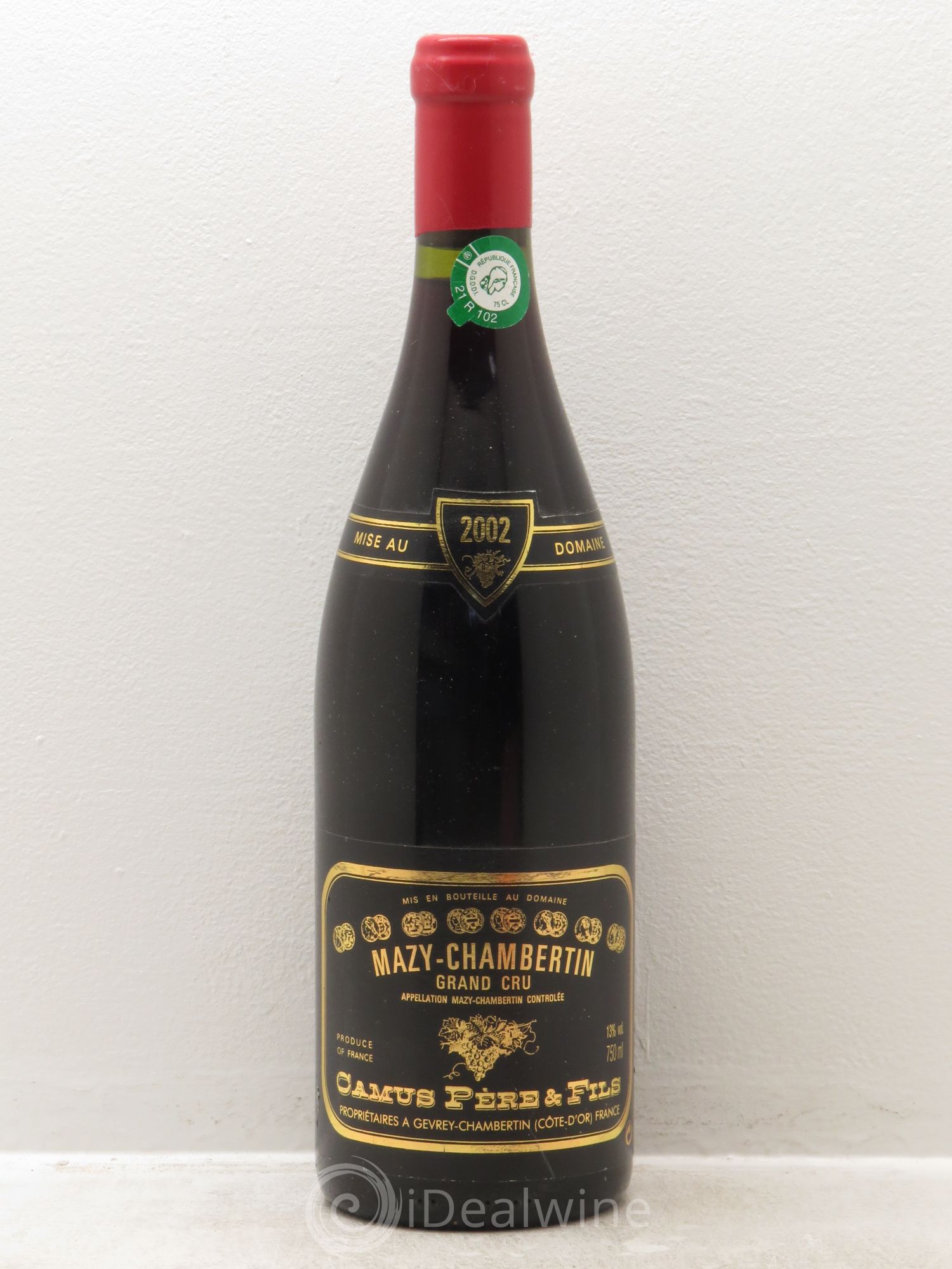 Mazis-Chambertin Grand Cru Camus 2002 - Lot de 1 bouteille - 0