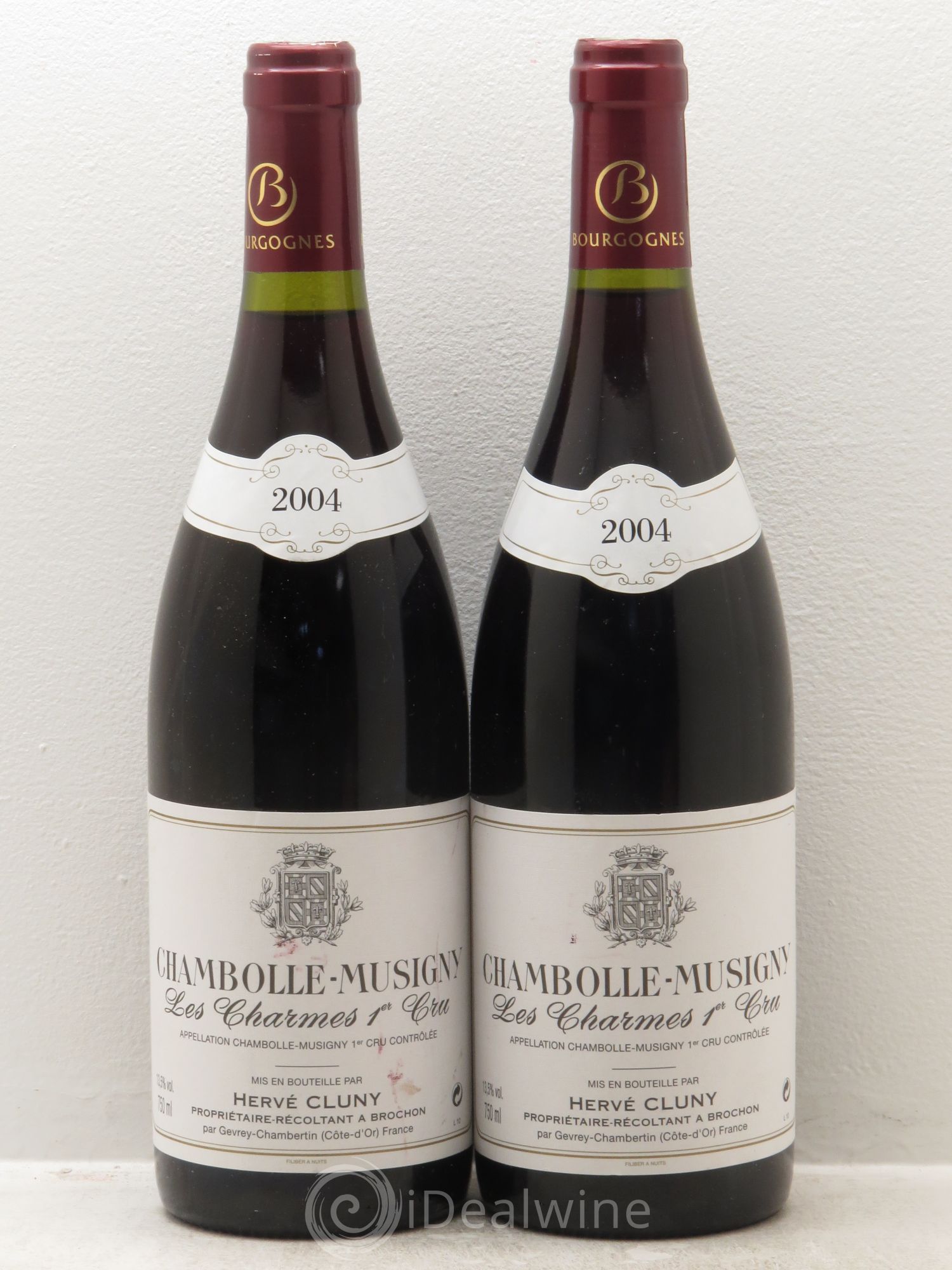 Chambolle-Musigny 1er Cru Hervé Cluny 2004 - Lot de 2 bouteilles - 0