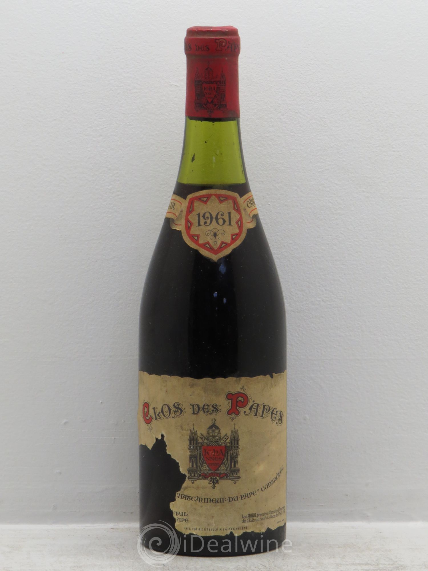 Châteauneuf-du-Pape Clos des Papes - Paul Avril 1961 - Lot de 1 bouteille - 0