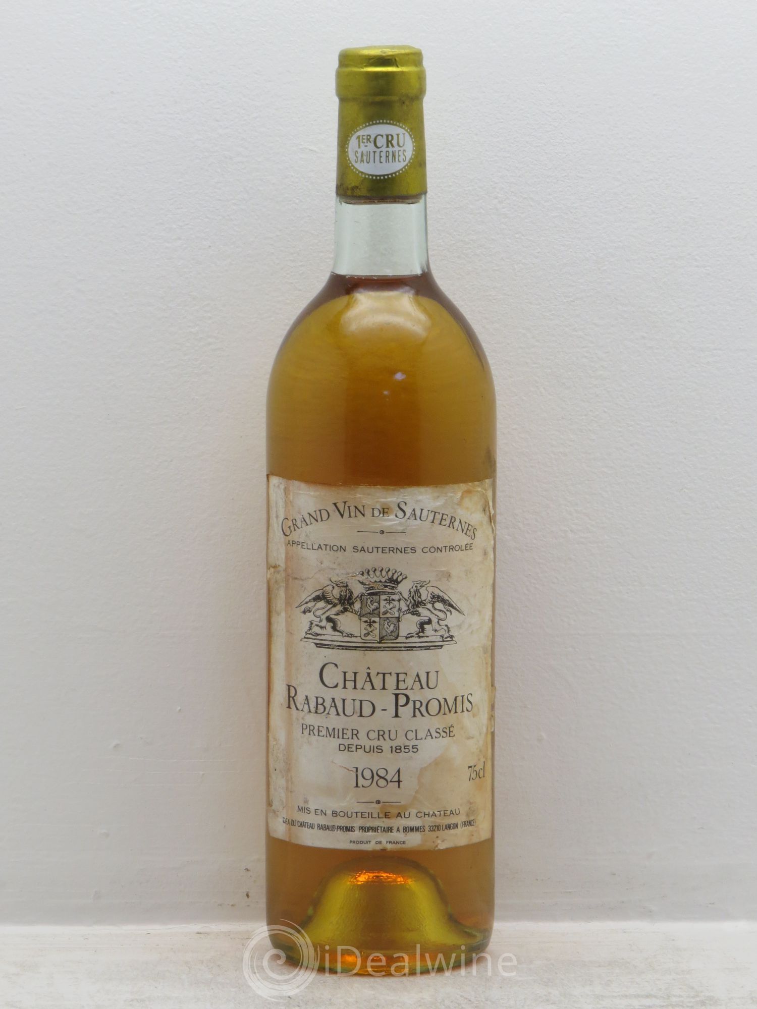 Château Rabaud Promis 1er Grand Cru Classé 1984 - Posten von 1 Flasche - 0