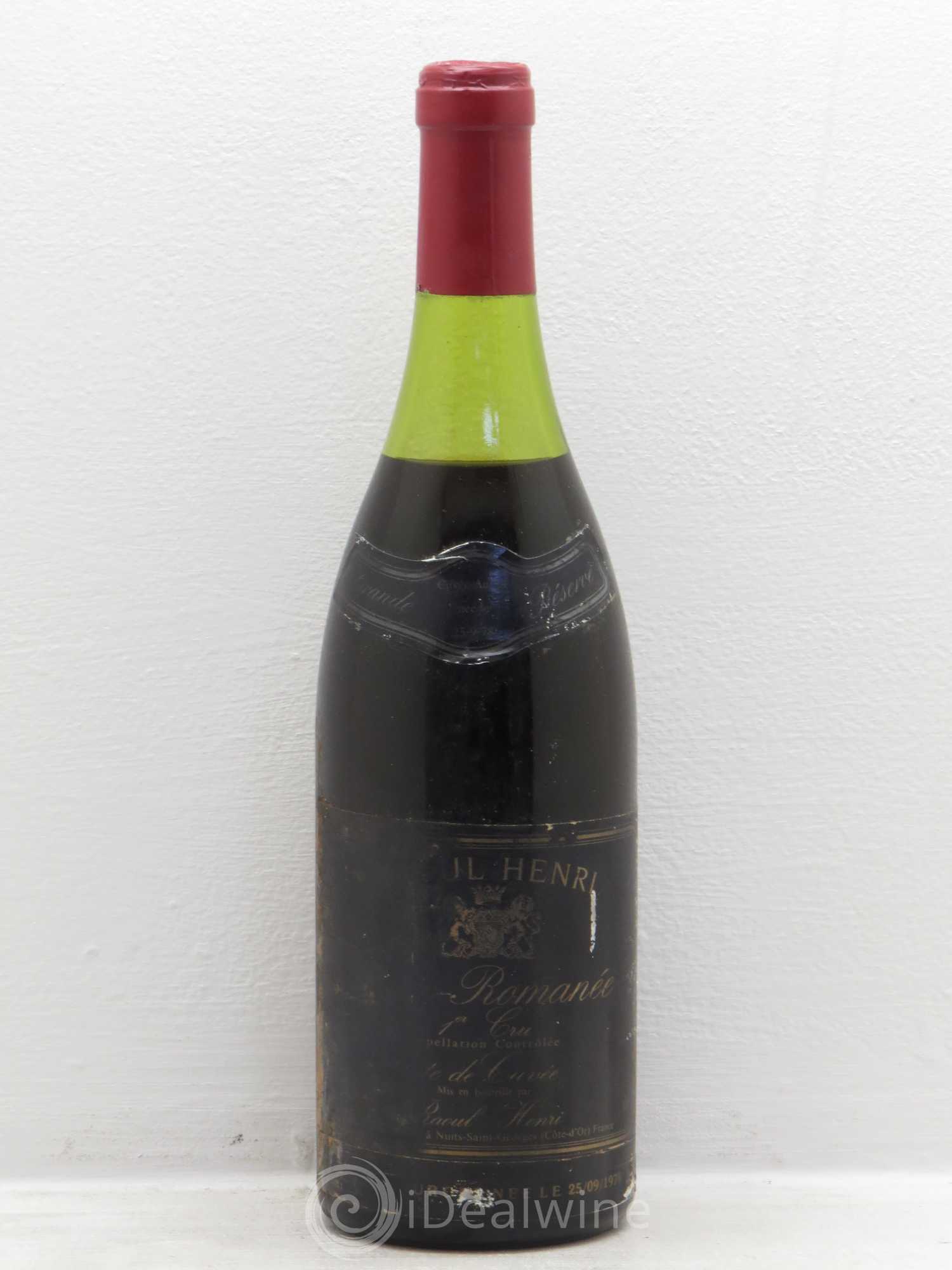 Vosne-Romanée 1er Cru Tete de cuvee paul henry 1978 - Posten von 1 Flasche - 0