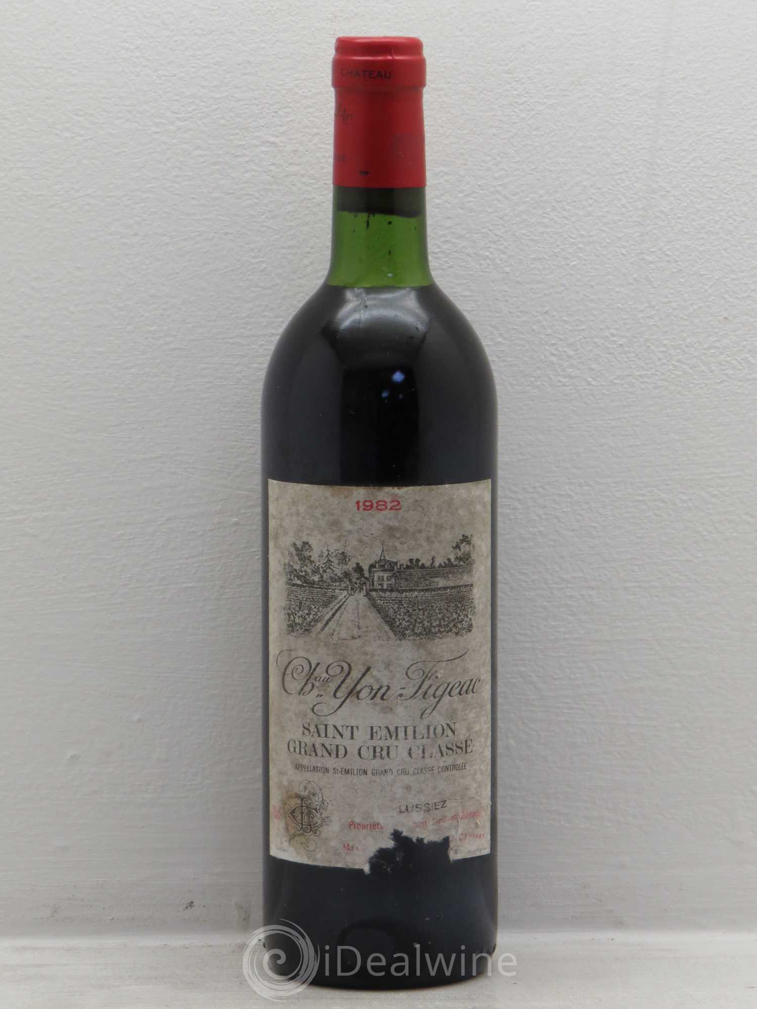 Château Yon Figeac Grand Cru Classé 1982 - Lot de 1 bouteille - 0