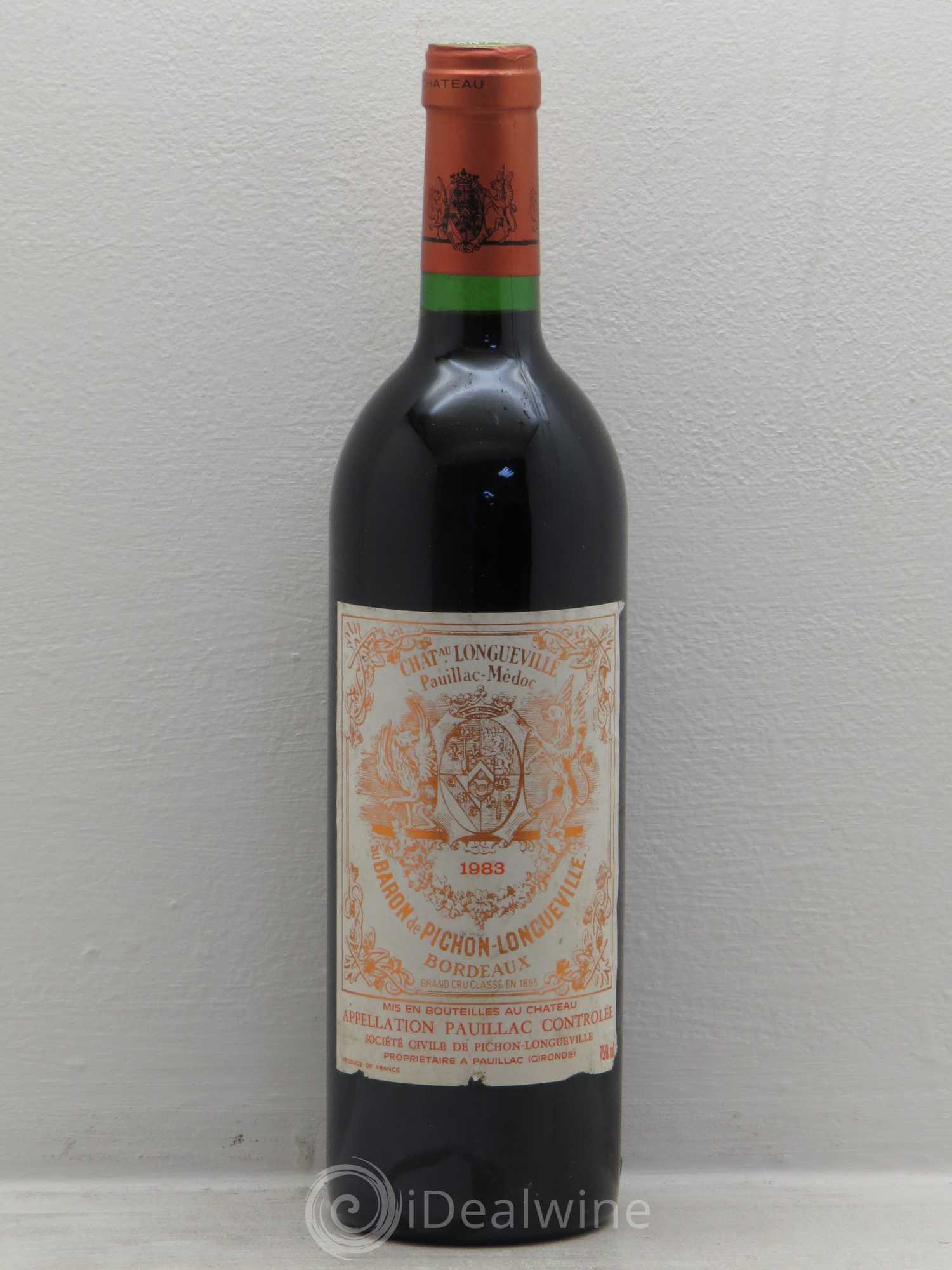 Pichon Longueville Baron 2ème Grand Cru Classé 1983 - Lot de 1 bouteille - 0