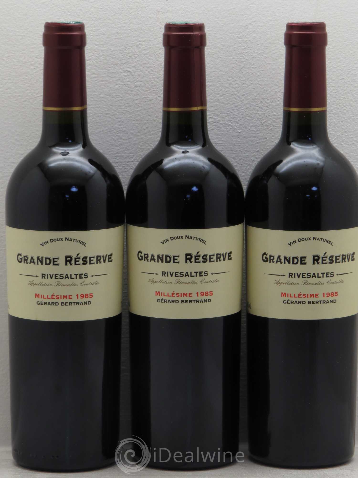 Rivesaltes Gérard Bertrand Grande Réserve 1985 - Posten von 3 Flaschen - 0