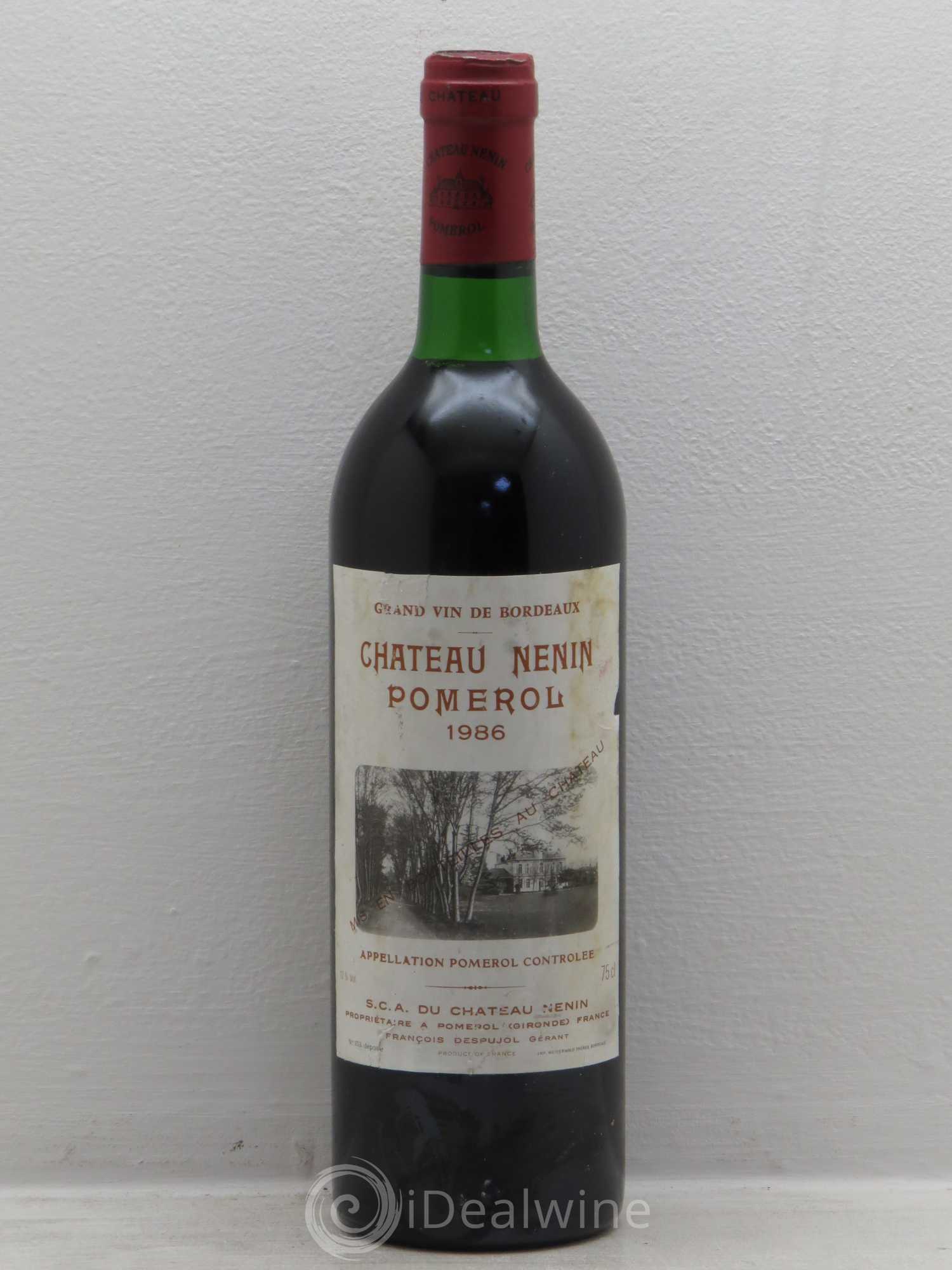 Château Nenin 1986 - Lot de 1 bouteille - 0