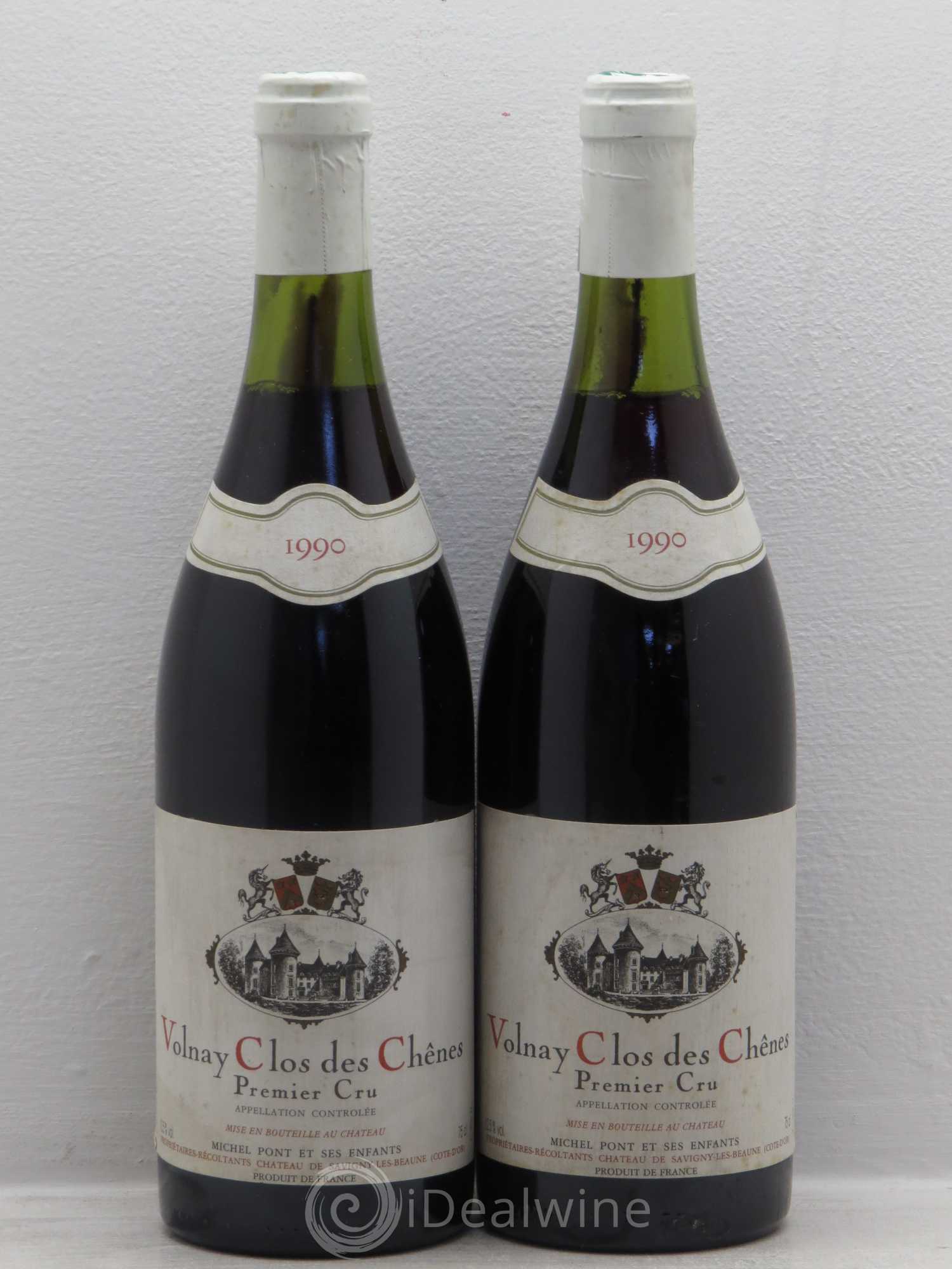 Volnay 1er Cru Michel Pont 1990 - Lot de 2 bouteilles - 0
