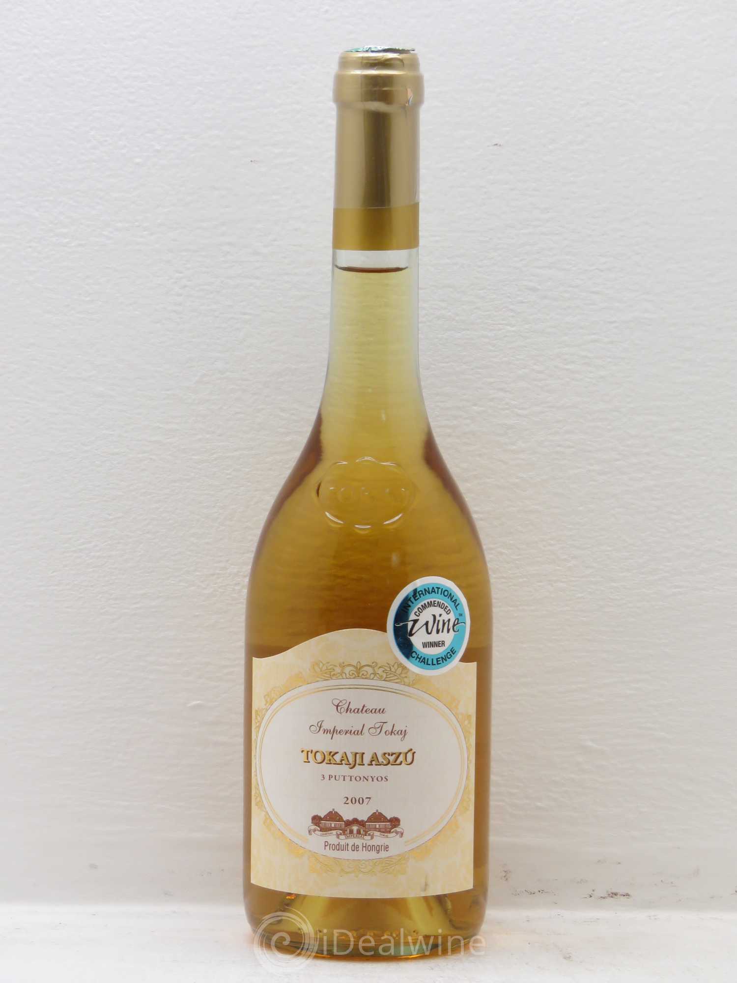 Tokaji Tokaji Aszu Château Impériale 3 Puttonyos (50cl) (sans prix de réserve) 2007 - Posten von 6 Flaschen - 0