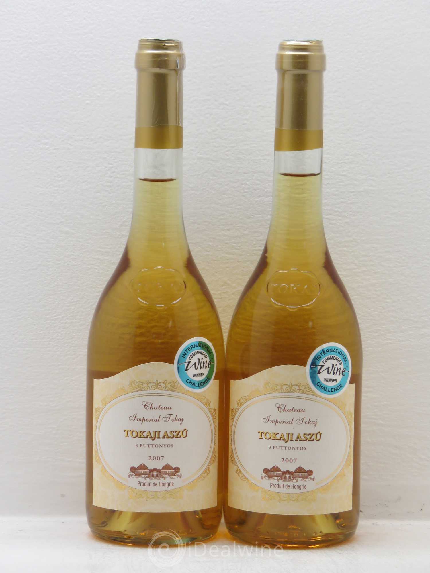 Tokaji Tokaji Aszu Château Impériale 3 Puttonyos (50cl) (sans prix de réserve) 2007 - Posten von 2 Flaschen - 0