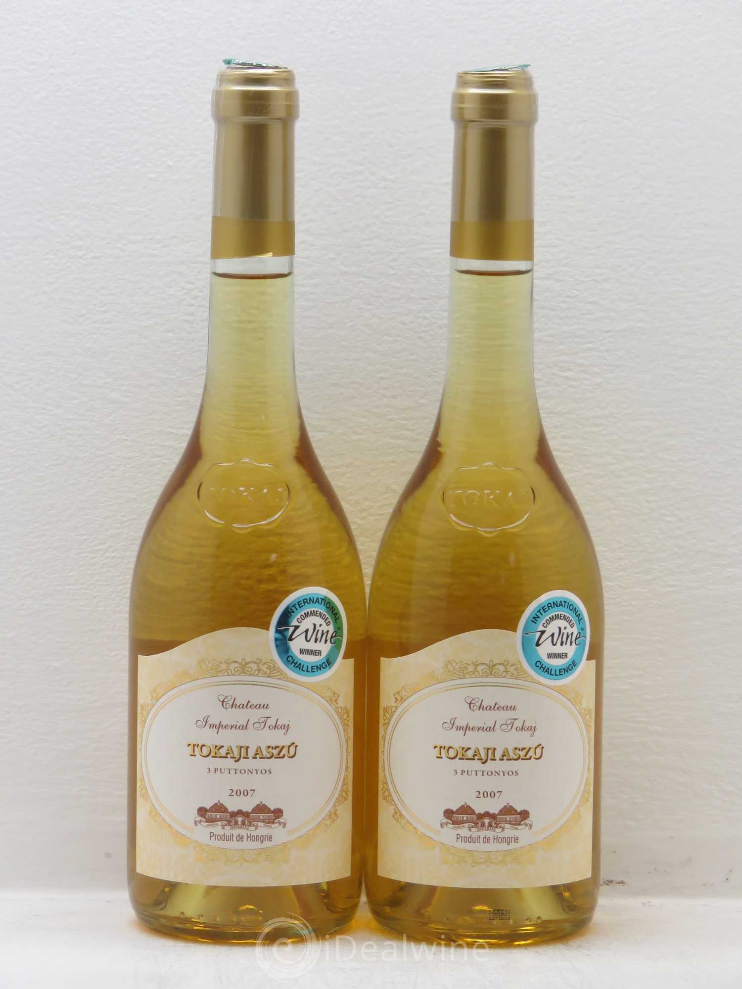 Tokaji Tokaji Aszu Château Impériale 3 Puttonyos (50cl) (sans prix de réserve) 2007 - Posten von 2 Flaschen - 0